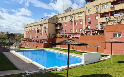 Swimming pool of Flat for sale in San Juan de Aznalfarache  with Private garden, Parquet flooring and Terrace