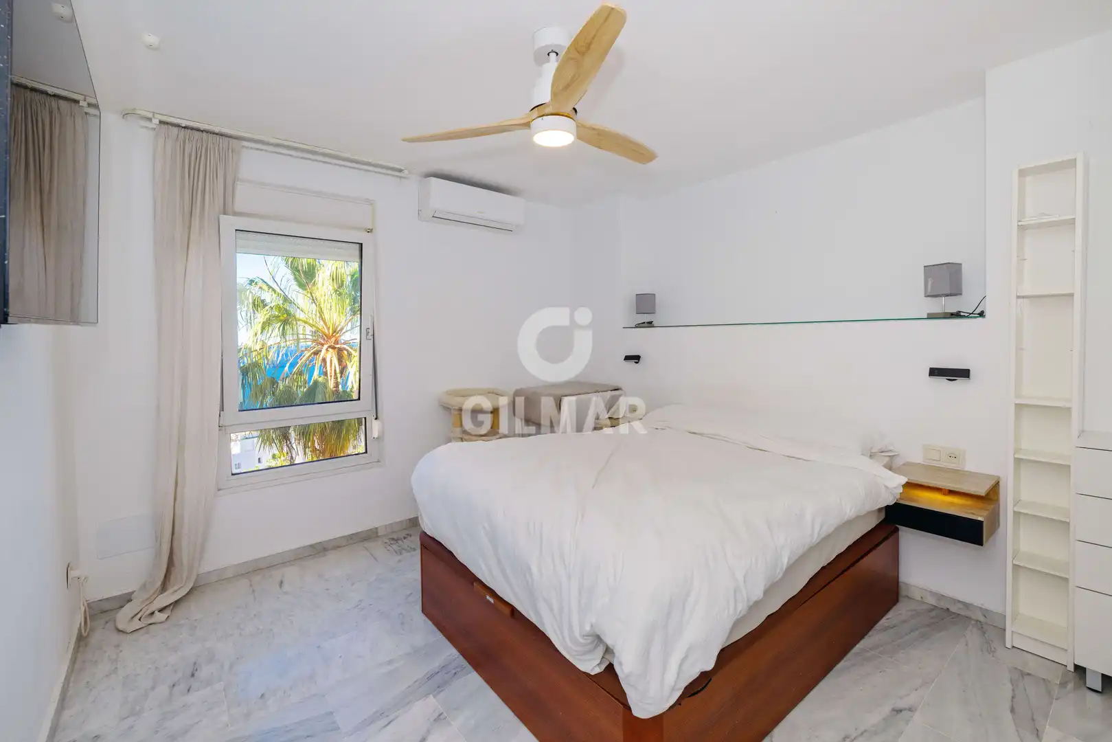 Schlafzimmer von Wohnung zum Verkauf in Benalmádena mit Heizung, Privatgarten und Abstellraum