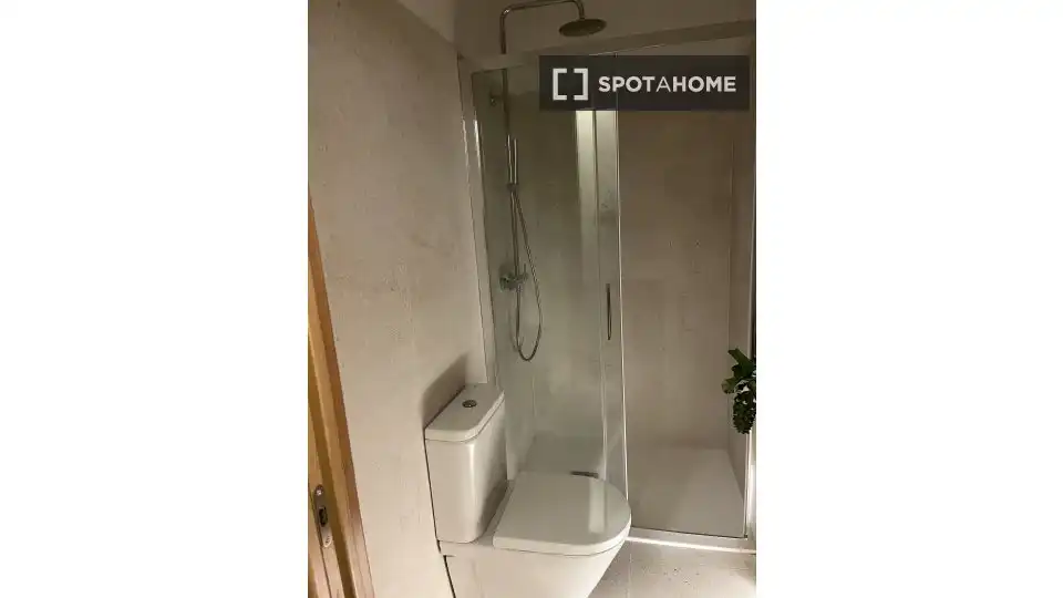 Bathroom of Study for share in Bilbao   with Air Conditioner, Terrace and Furnished