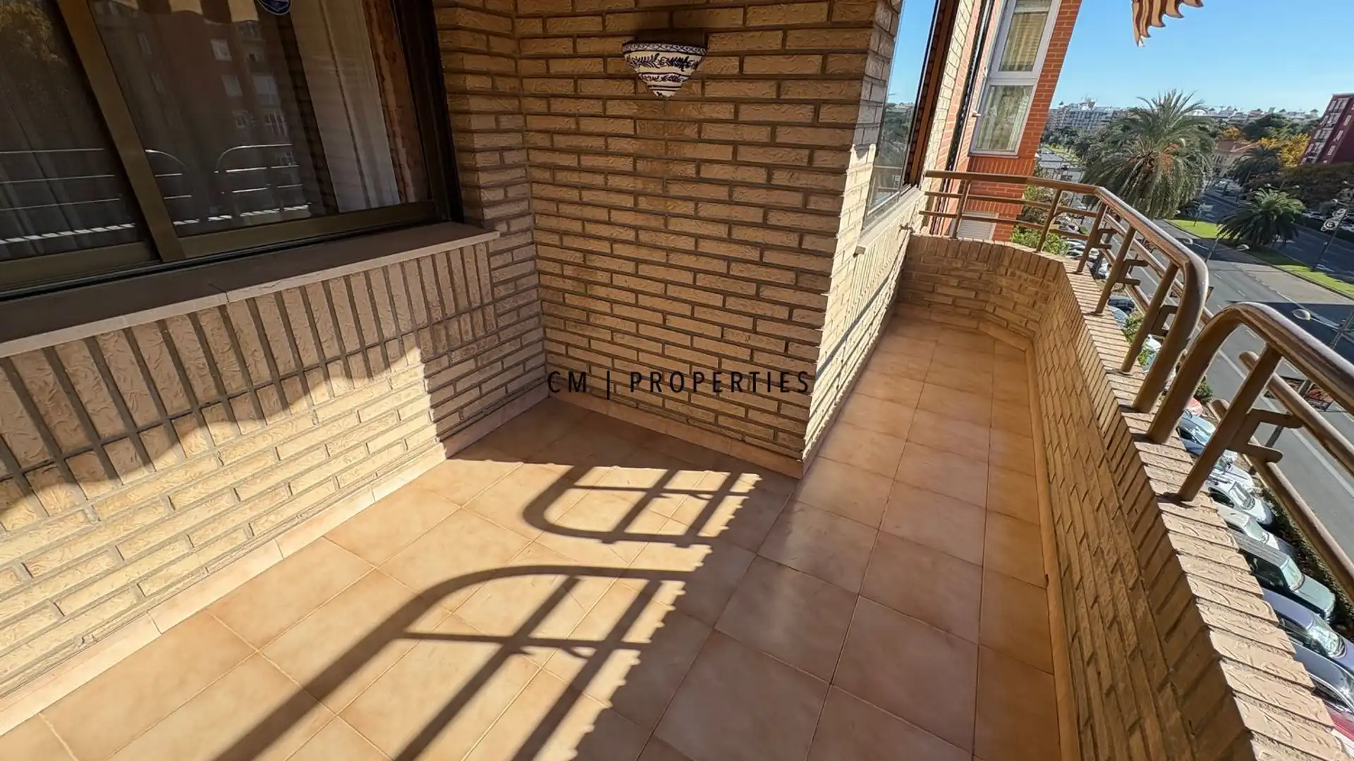 Terraza de Piso de alquiler en  Valencia Capital con Aire acondicionado, Calefacción y Terraza