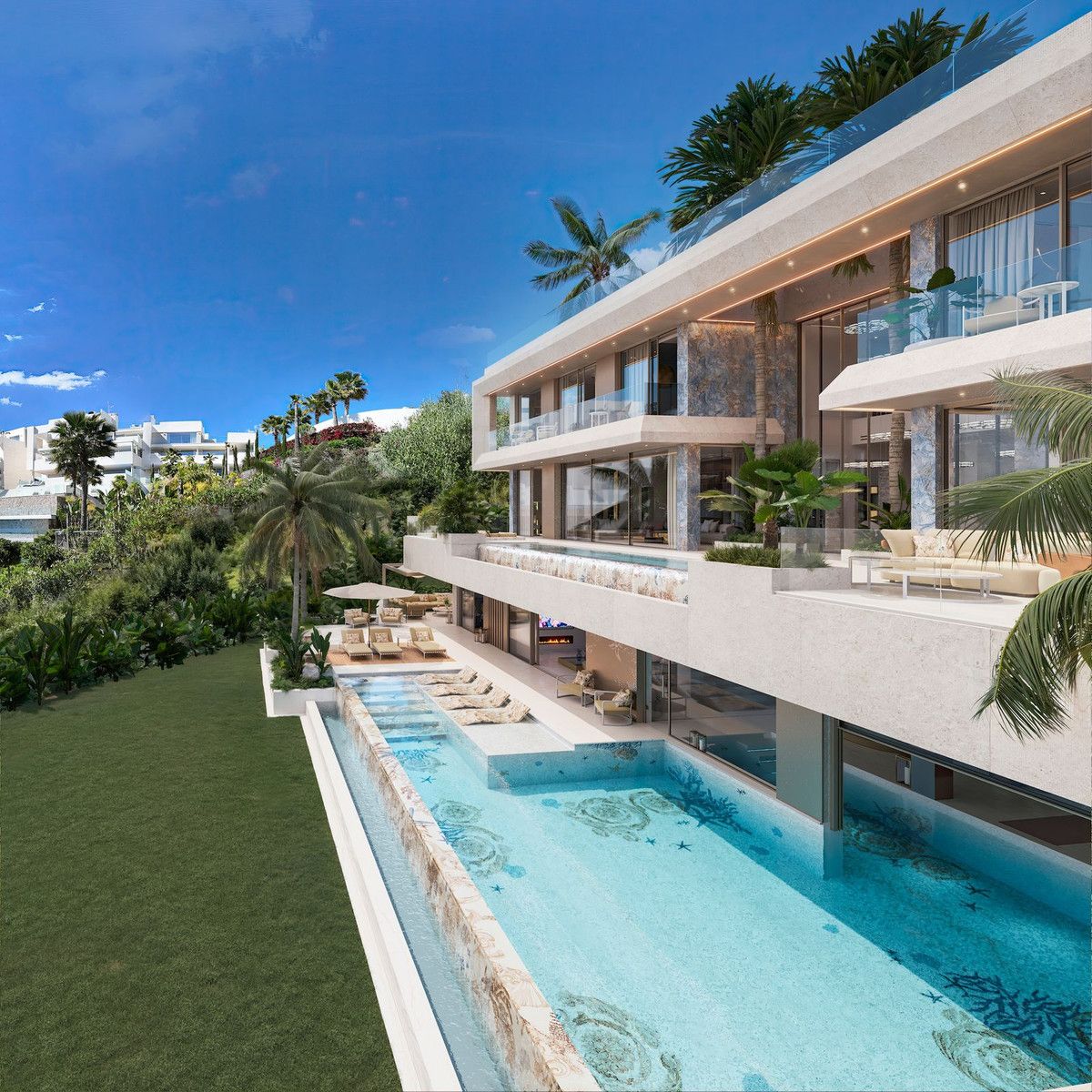 Terrassa de Casa o xalet en venda en Marbella amb Aire condicionat, Jardí privat i Terrassa
