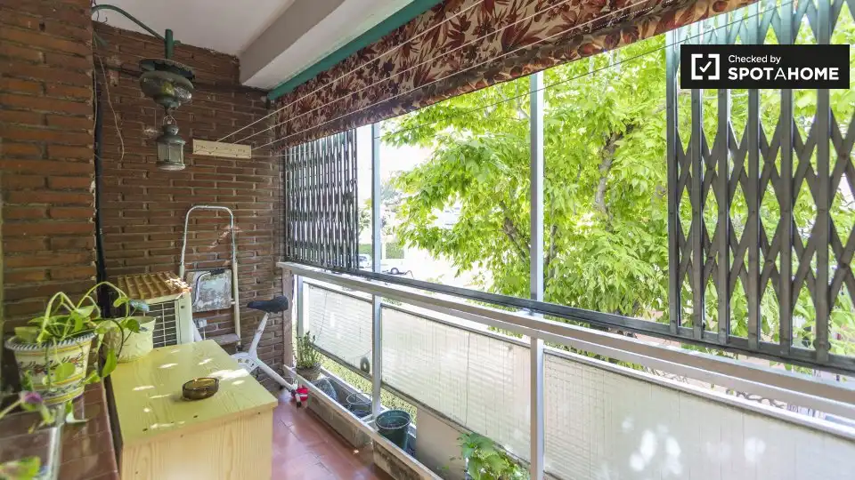 Terrassa de Apartament per a compartir en Madrid amb Aire condicionat i Terrassa