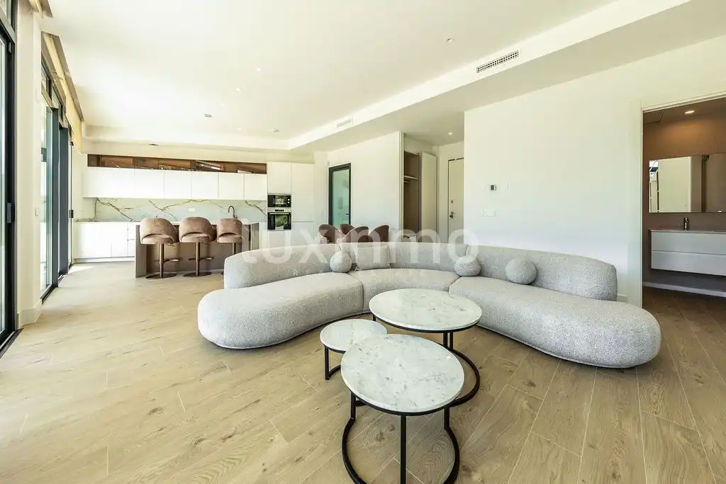 Sala d'estar de Pis en venda en L'Alfàs del Pi amb Aire condicionat, Calefacció i Jardí privat