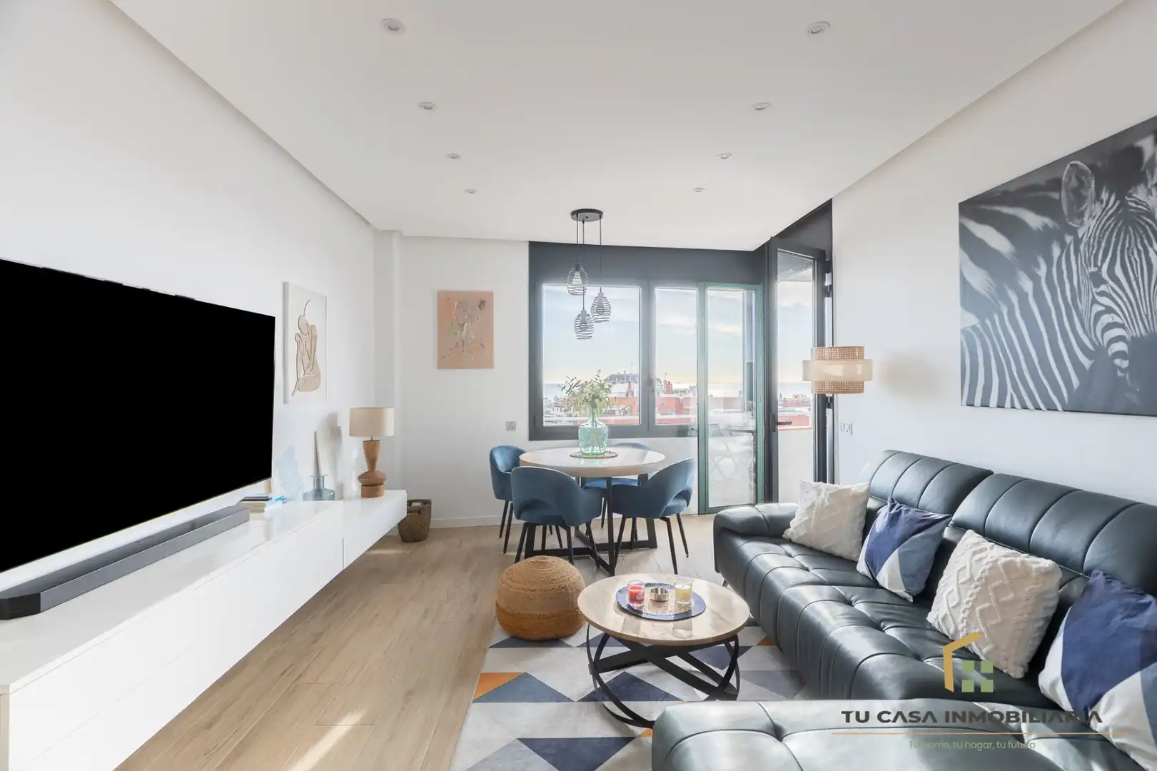 Sala de estar de Piso en venta en Badalona con Aire acondicionado y Calefacción