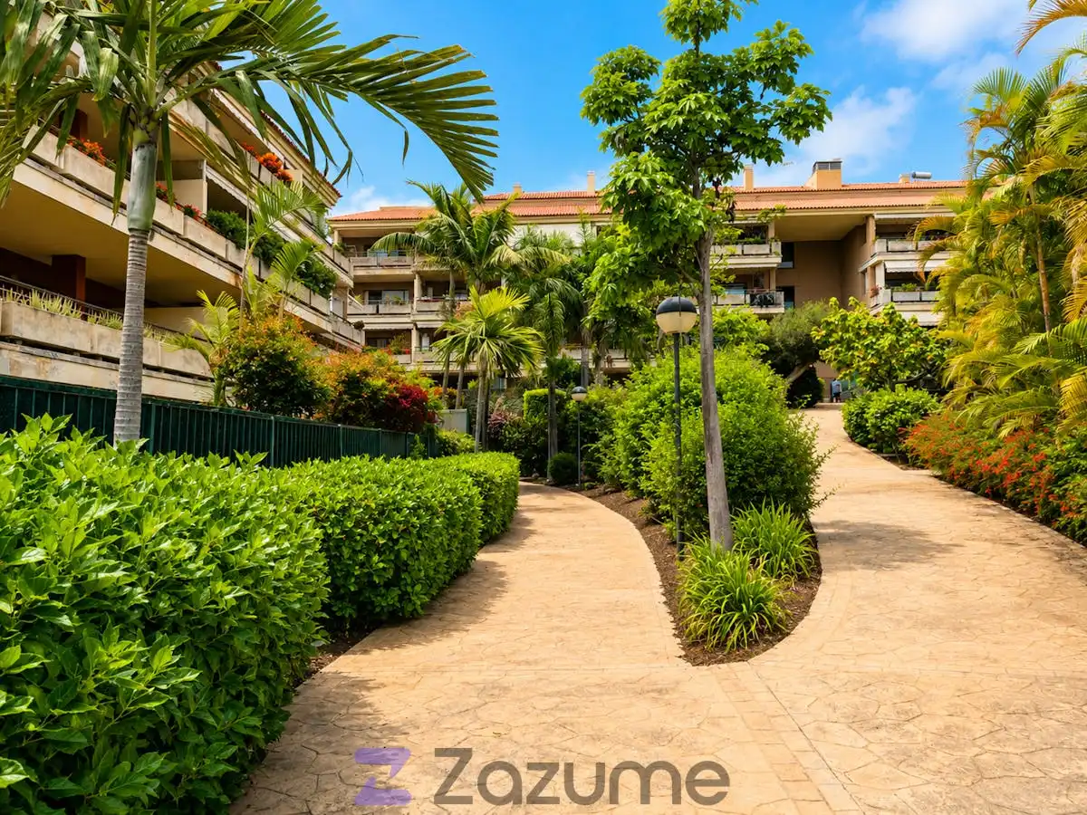 Exterior view of Flat for rent in Puerto de la Cruz  with Air Conditioner, Private garden and Terrace
