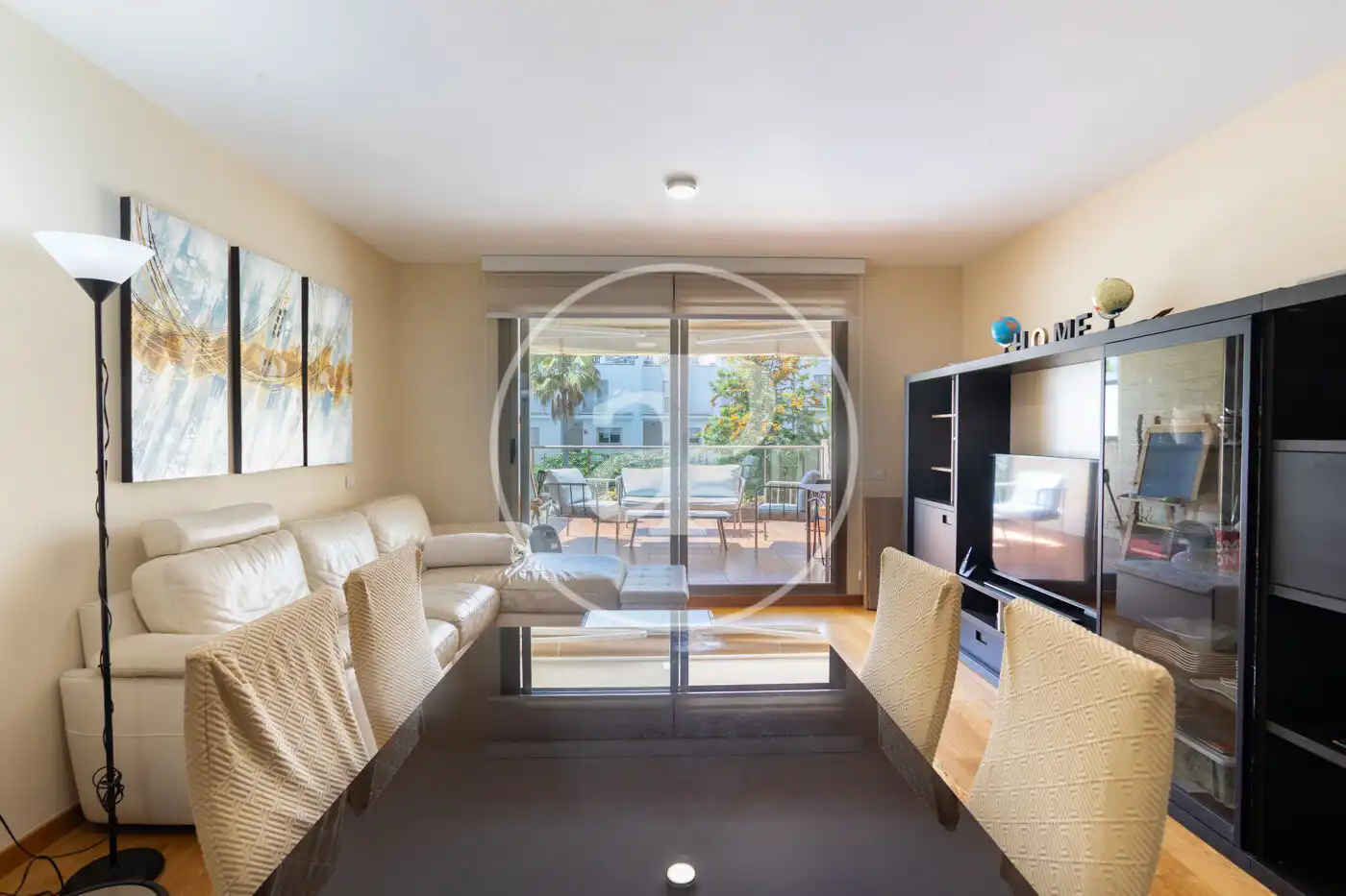Sala de estar de Piso de alquiler en  Palma de Mallorca con Aire acondicionado, Calefacción y Terraza