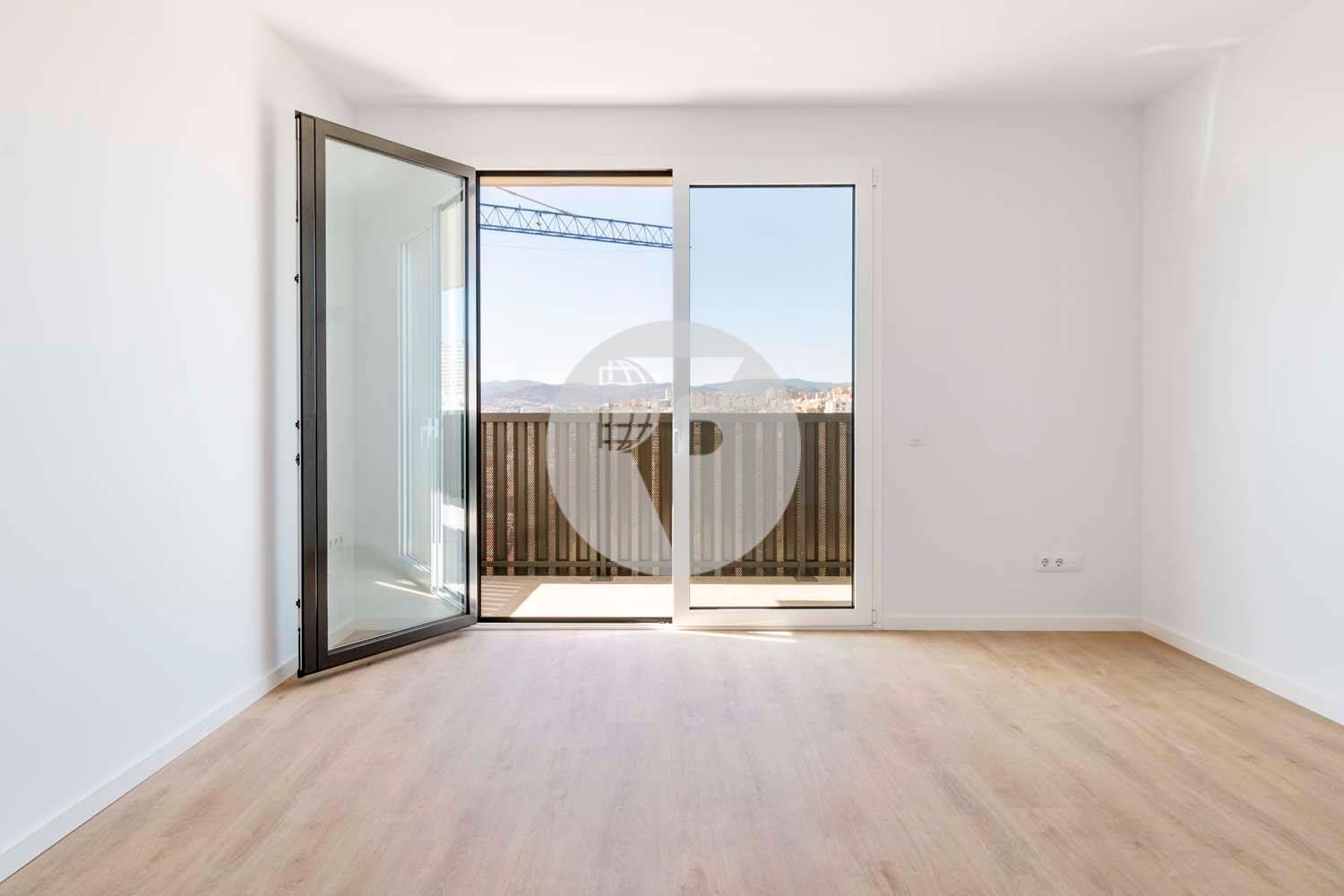 Bedroom of Flat to rent in L'Hospitalet de Llobregat  with Air Conditioner, Heating and Terrace