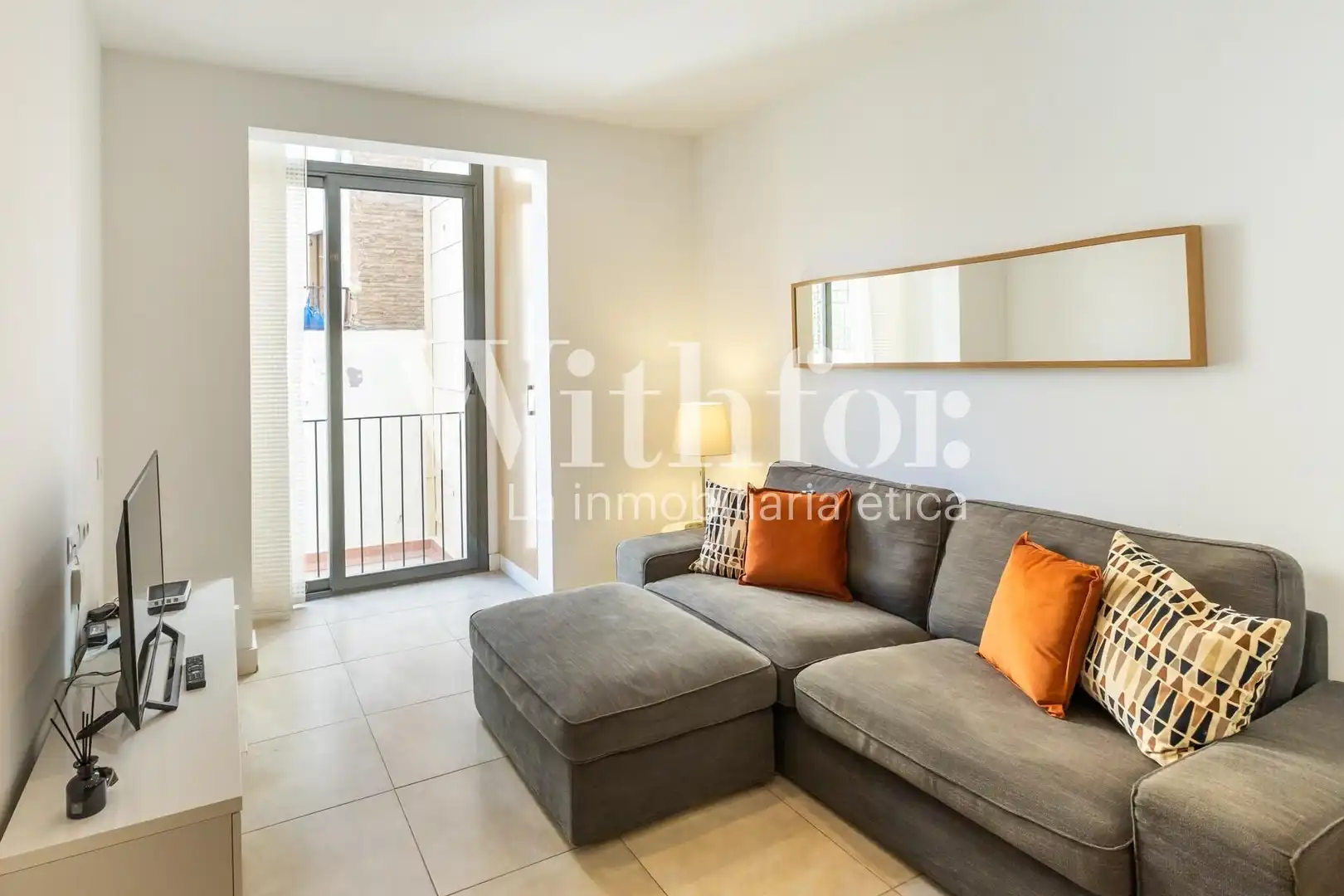 Living room of Flat for sale in Barcelona  with Air Conditioner, Heating and Parquet flooring