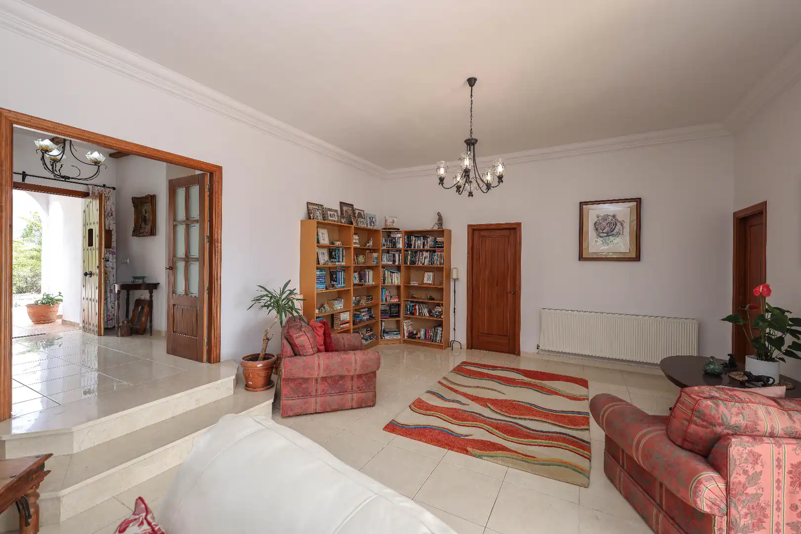 Sala de estar de Casa o chalet en venta en Casarabonela con Aire acondicionado, Jardín privado y Piscina