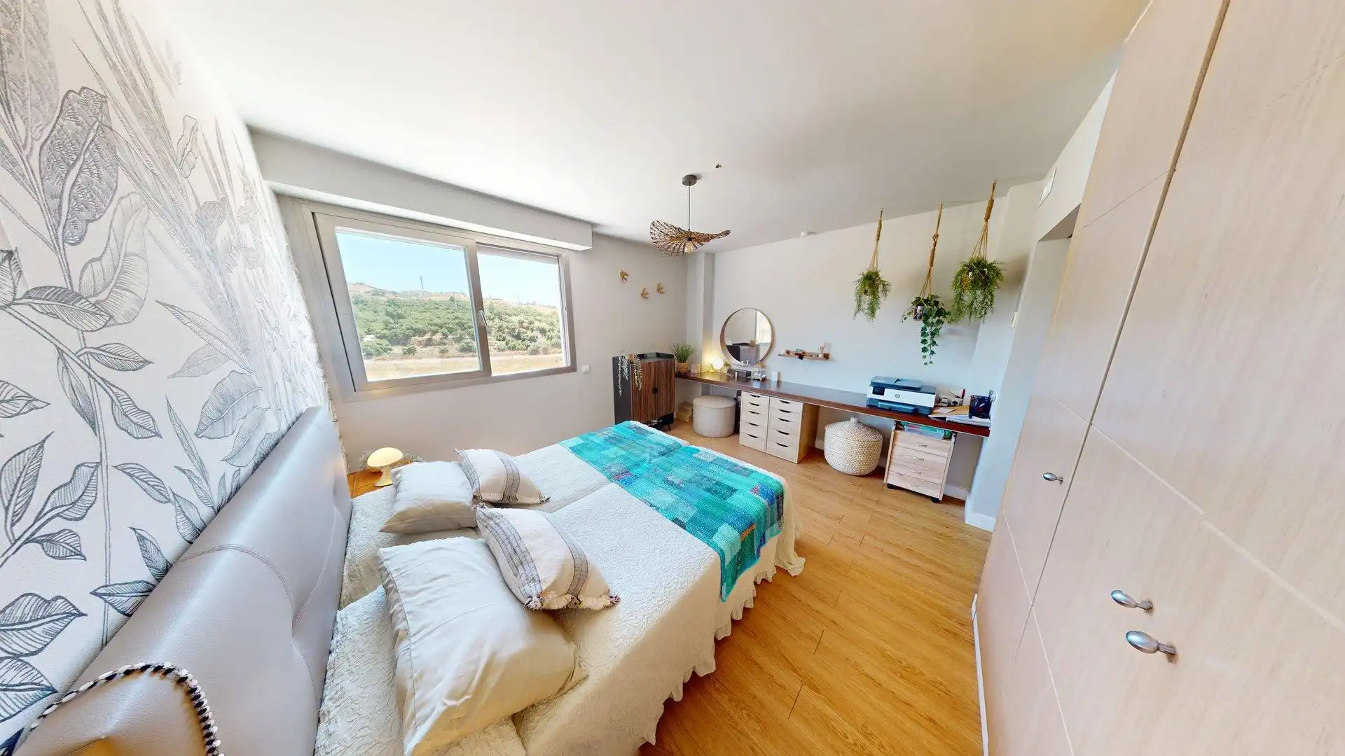 Schlafzimmer von Wohnung zum Verkauf in Mijas mit Klimaanlage, Heizung und Privatgarten