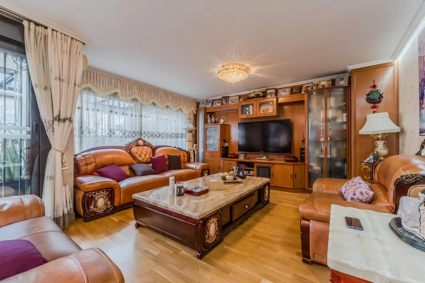 Sala de estar de Casa adosada en venta en Carabanchel