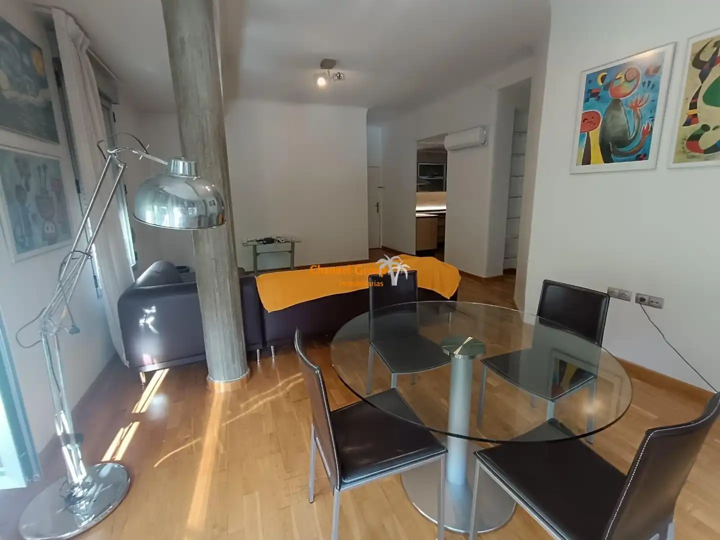 Menjador de Apartament de lloguer en Elche / Elx amb Aire condicionat, Moblat i Balcó