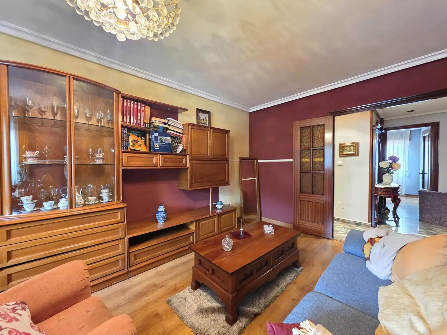 Wohnzimmer von Wohnung zum Verkauf in San Martín del Rey Aurelio mit Heizung, Privatgarten und Parkett