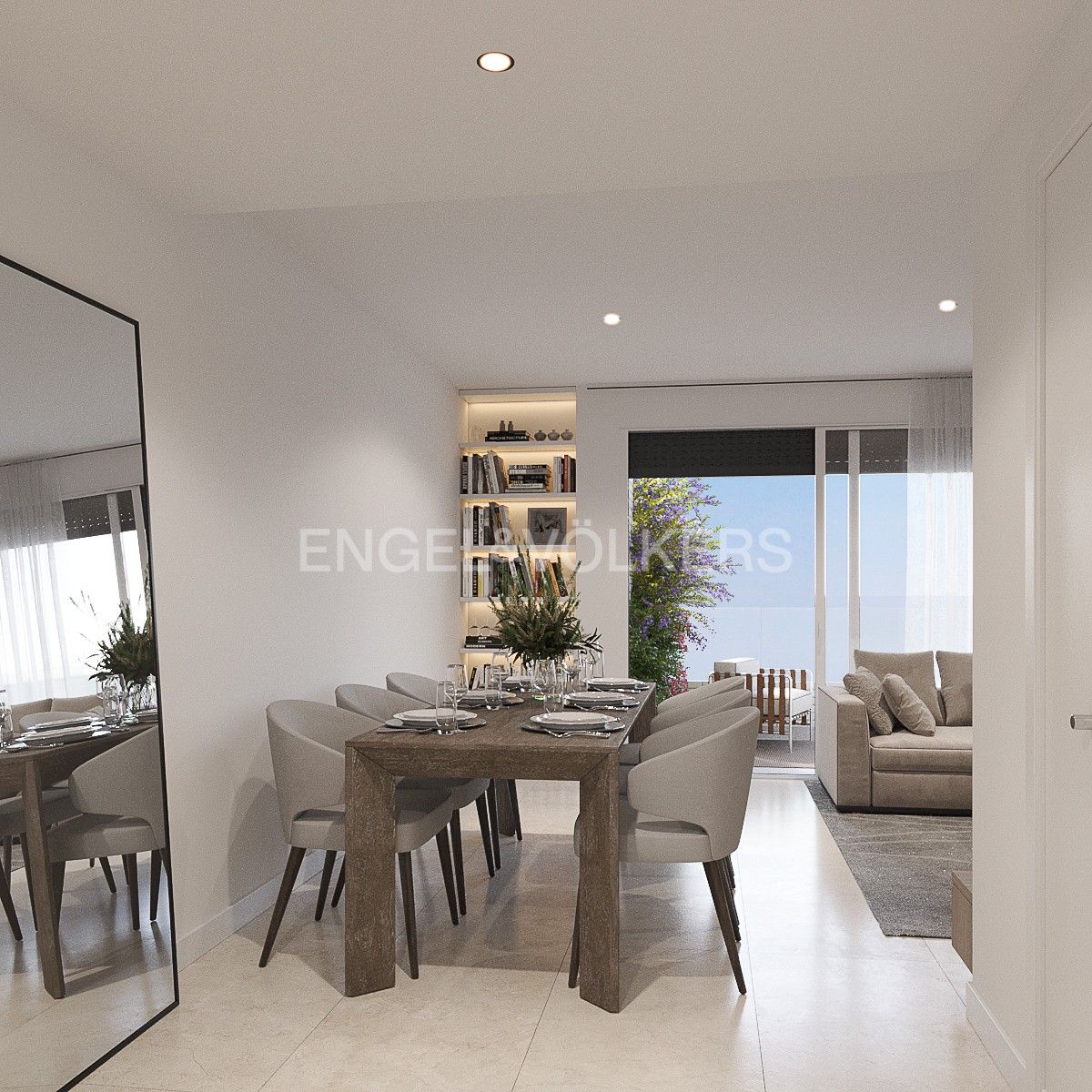 Dining room of Flat for sale in  Madrid Capital  with Heating, Private garden and Terrace