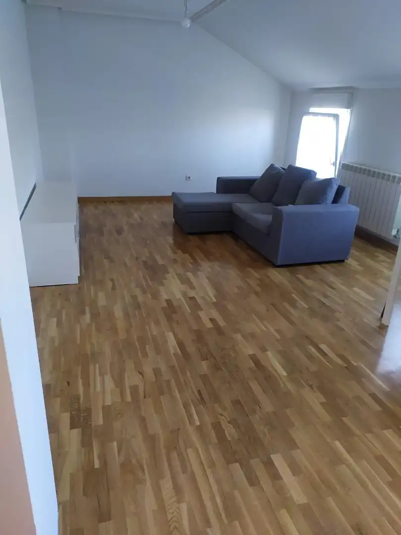 Sala de estar de Ático en venta en Venta de Baños con Calefacción, Parquet y Terraza