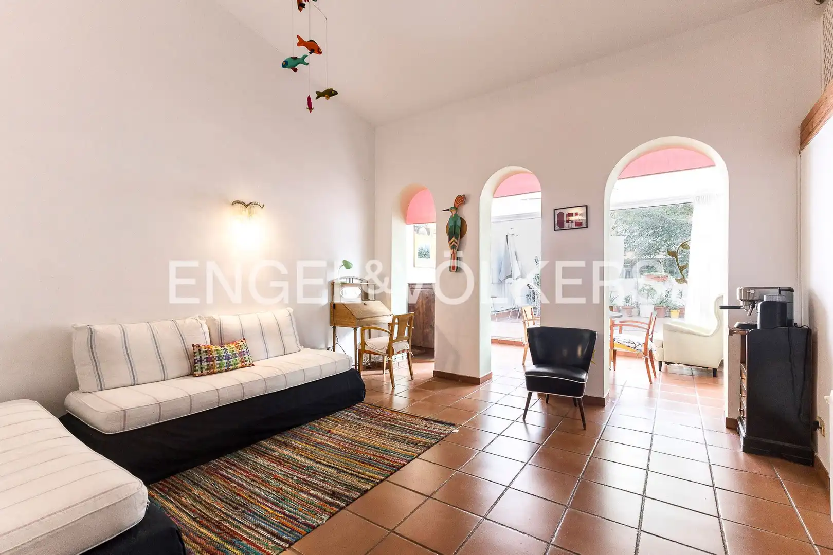 Living room of Houses for sale in Barcelona  with Heating, Terrace and Storage room