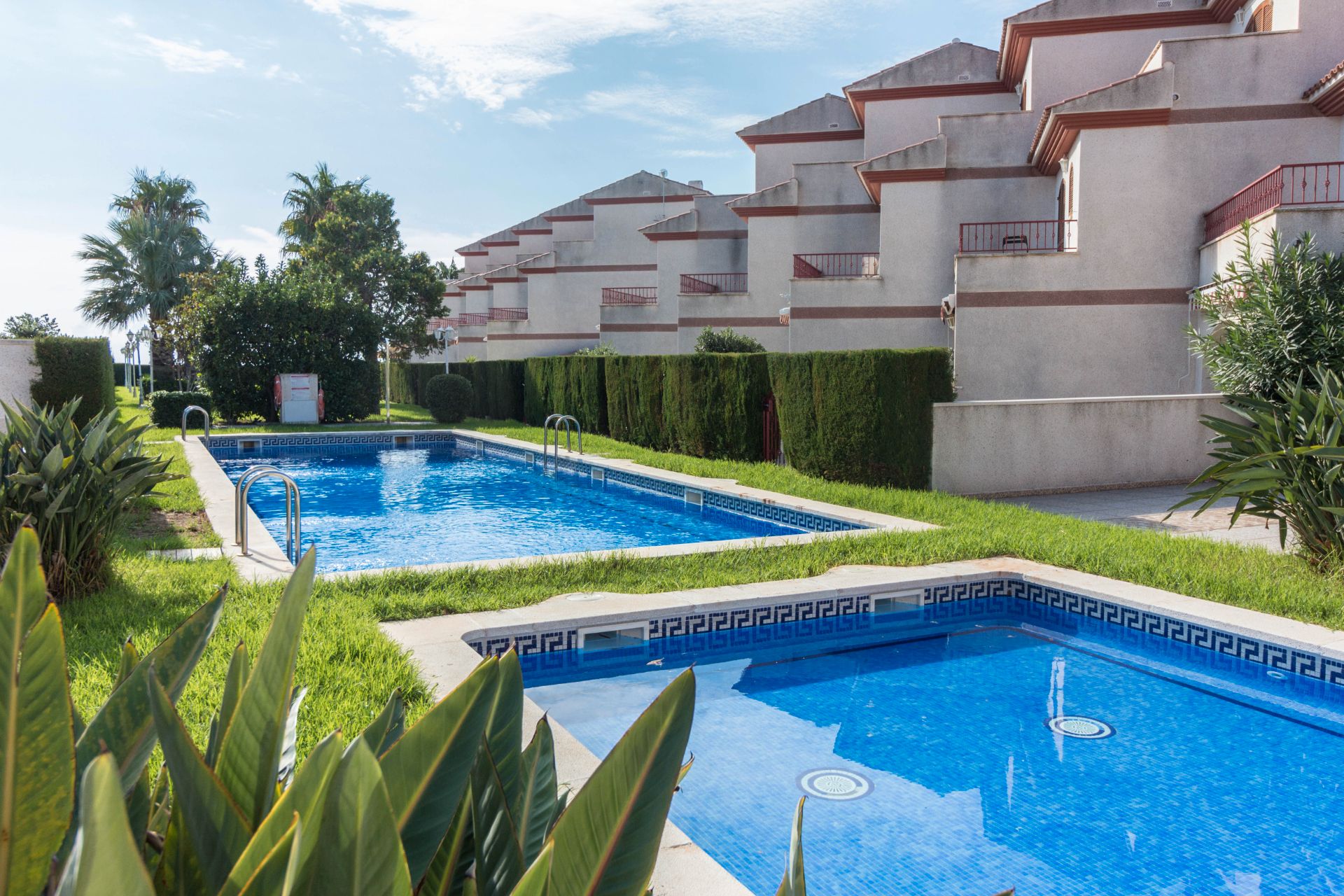 Swimming pool of Single-family semi-detached for sale in Vandellòs i l'Hospitalet de l'Infant  with Terrace, Storage room and Furnished