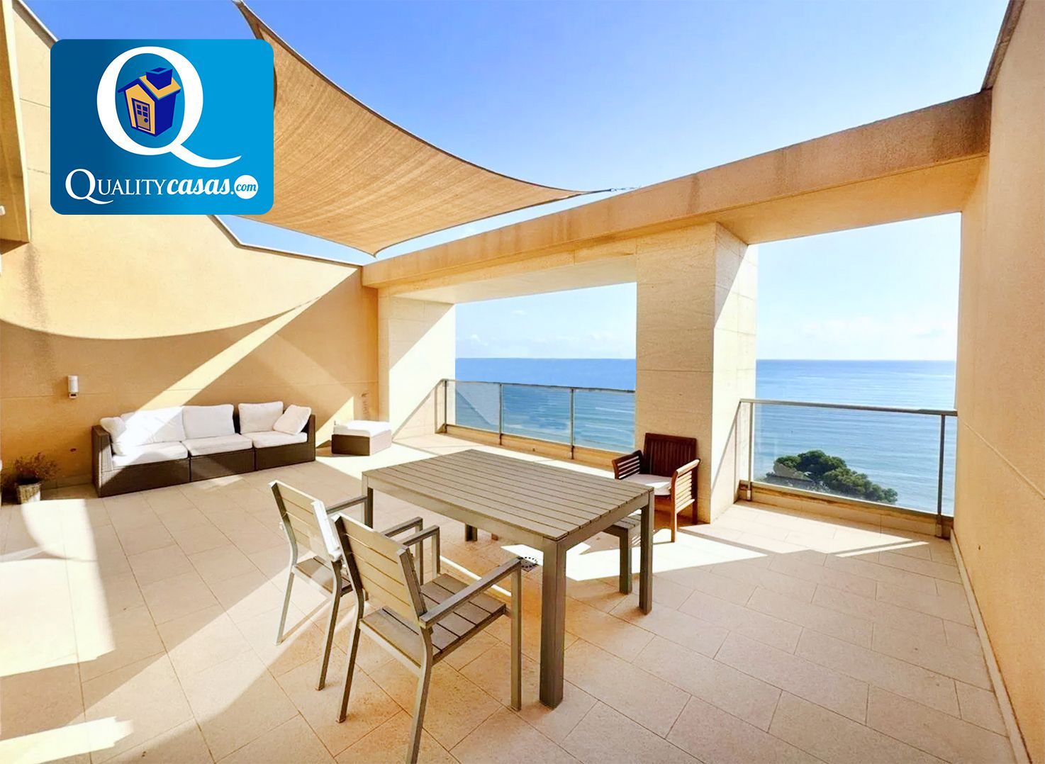 Terraza de Ático en venta en Alicante / Alacant con Aire acondicionado, Terraza y Balcón