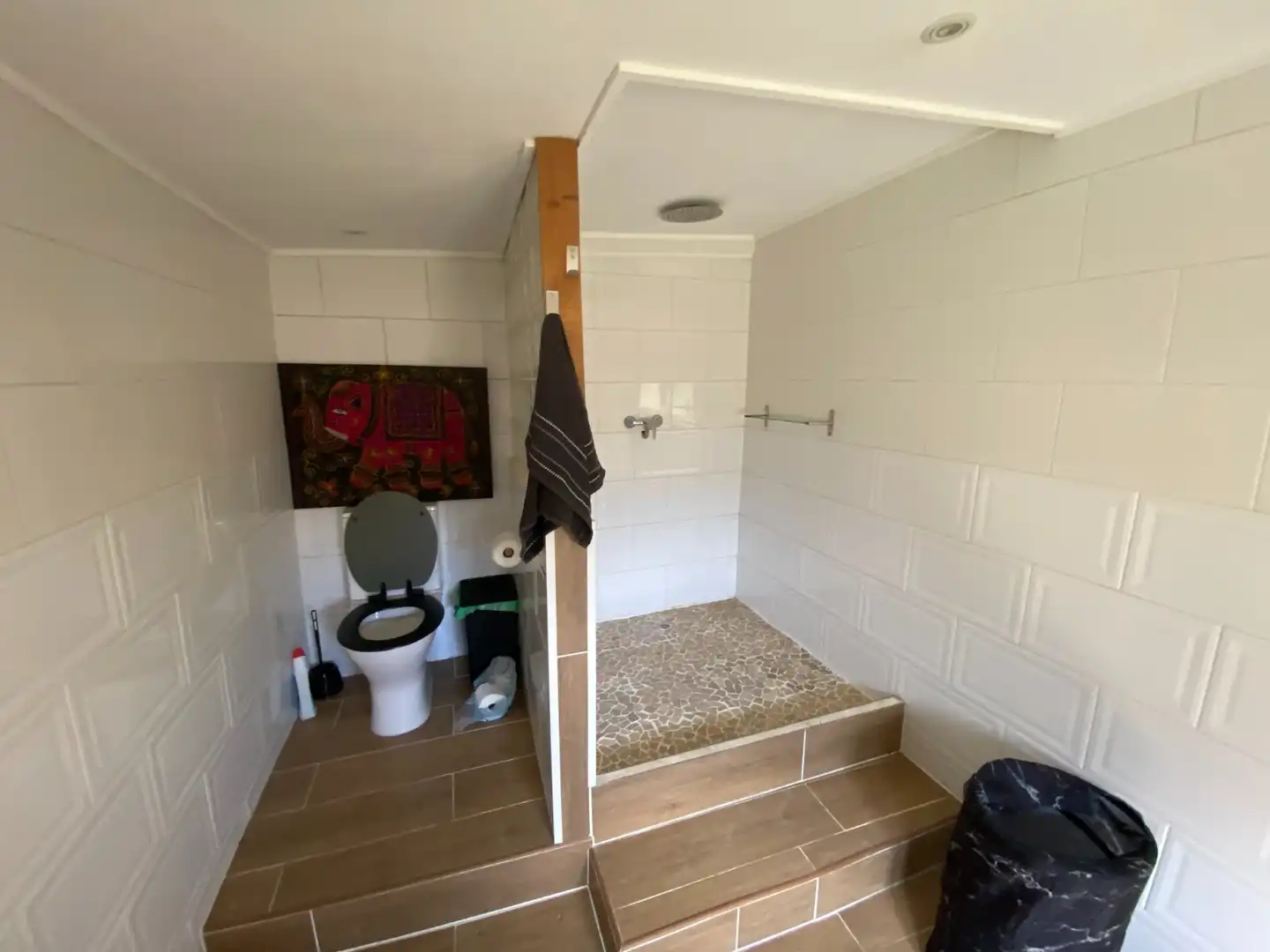 Baño de Finca rústica en venta en Sax con Aire acondicionado, Calefacción y Jardín privado
