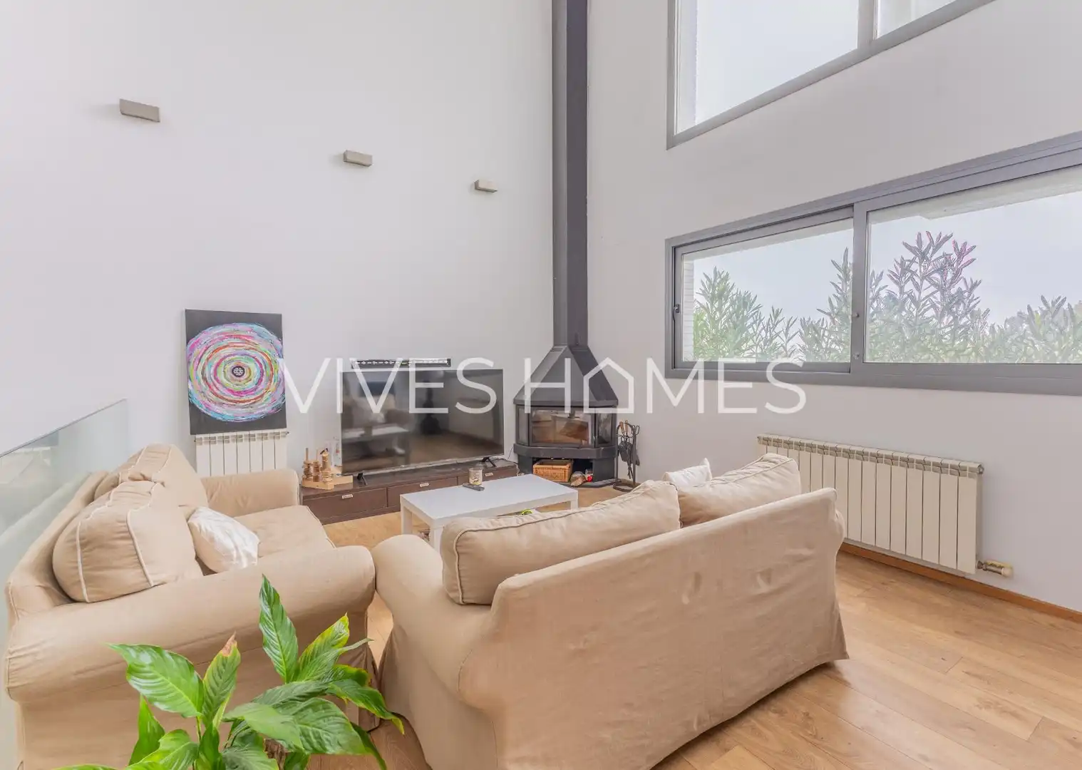 Living room of Houses for sale in Mataró  with Heating, Private garden and Terrace