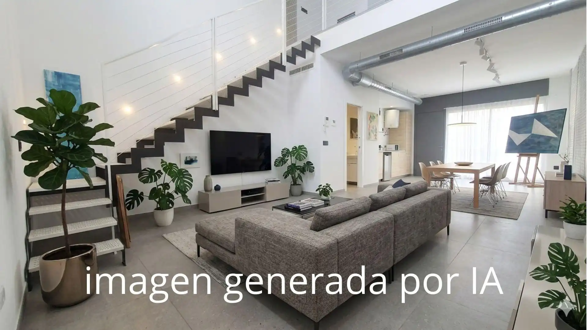 Living room of Lofts for sale in Mairena del Aljarafe  with Heating, Terrace and Storage room