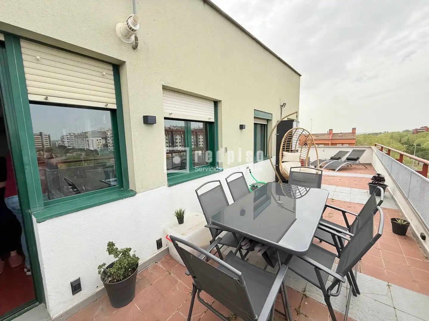 Terraza de Piso de alquiler en Alcalá de Henares con Aire acondicionado, Calefacción y Jardín privado
