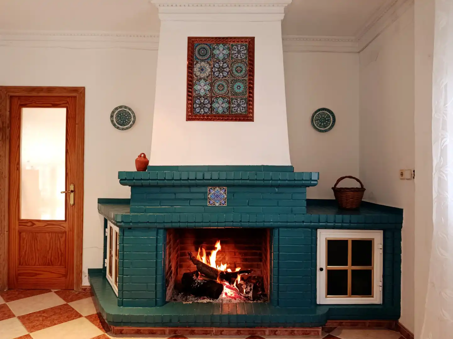 Wohnzimmer von Country house zum Verkauf in Hinojos mit Privatgarten, Terrasse und Schwimmbad