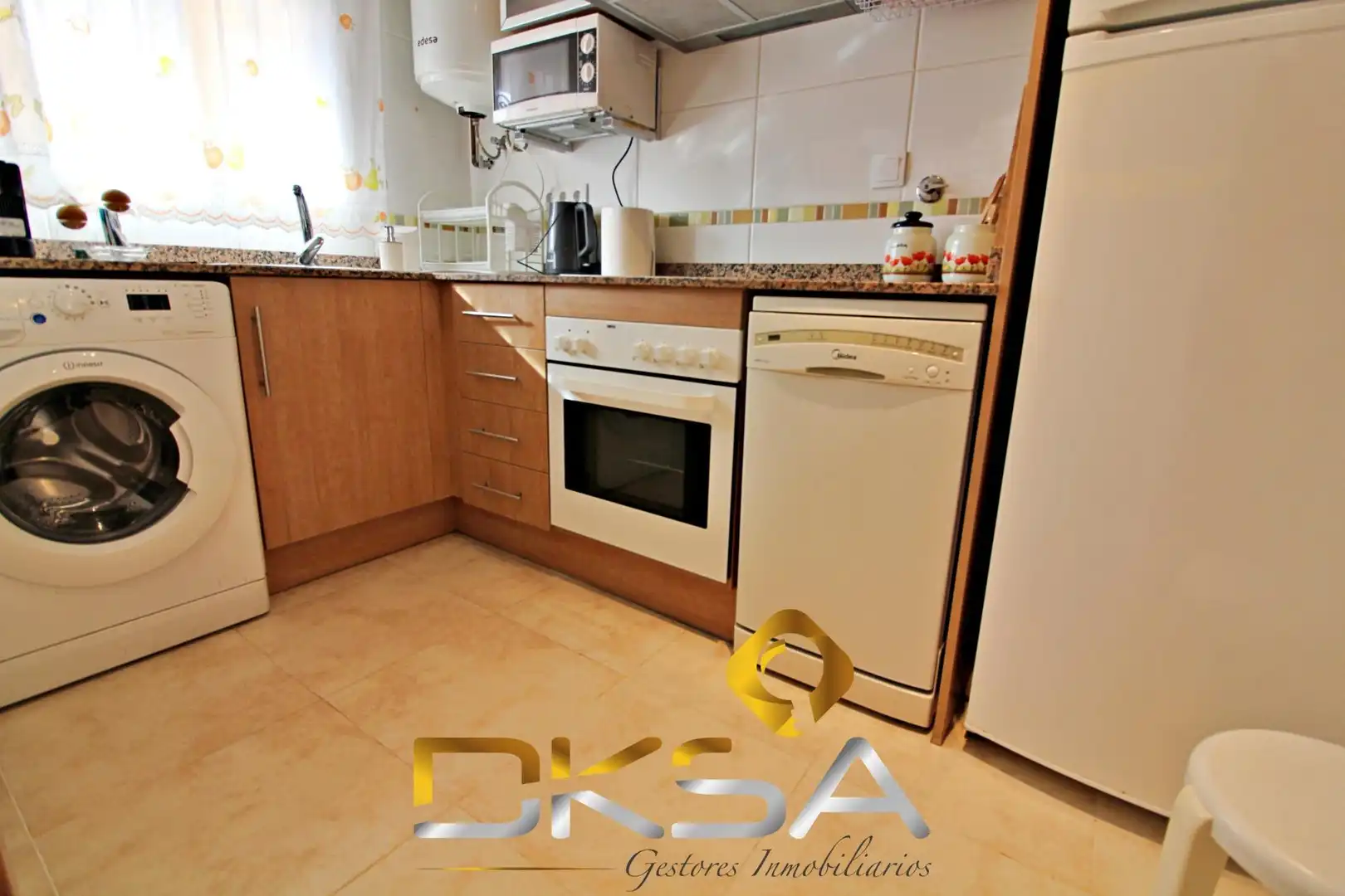 Kitchen of Apartments for rent in Oropesa del Mar / Orpesa  with Air Conditioner, Heating and Private garden