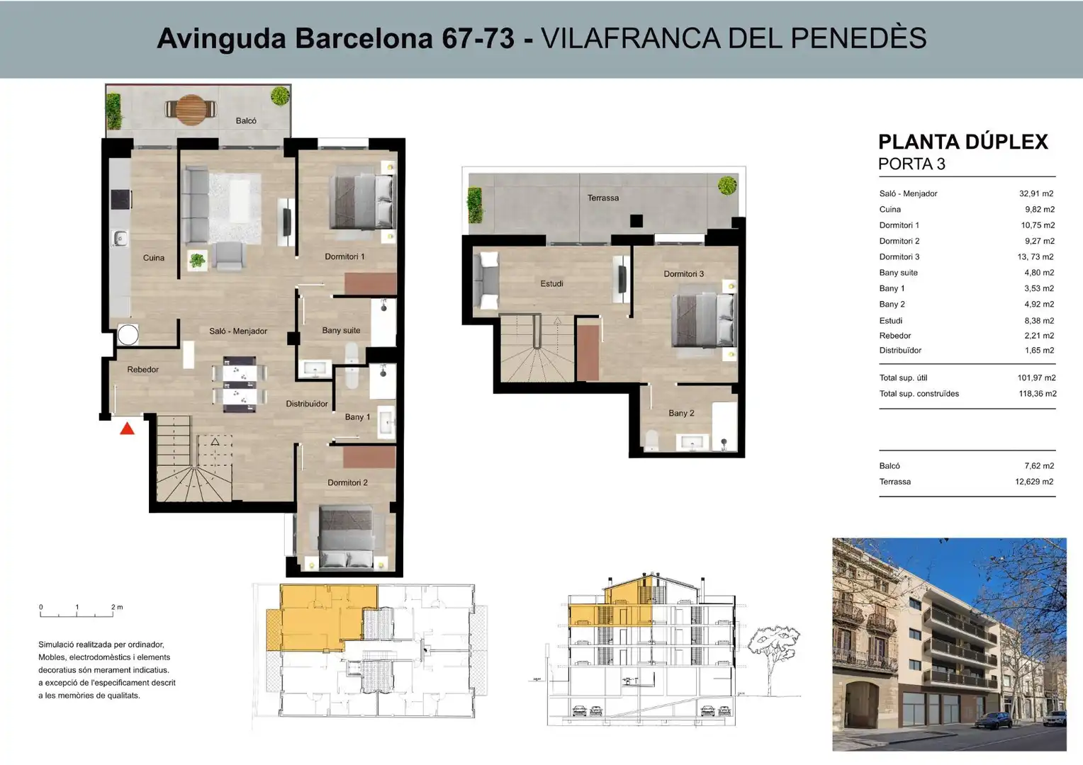 Duplexes for sale in Vilafranca del Penedès  with Heating