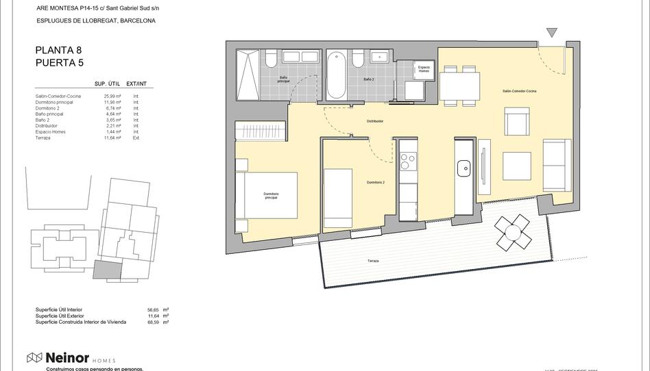 Photo 1 from new construction home in Flat for sale in  Calle Sant Gabriel, Montesa, Barcelona
