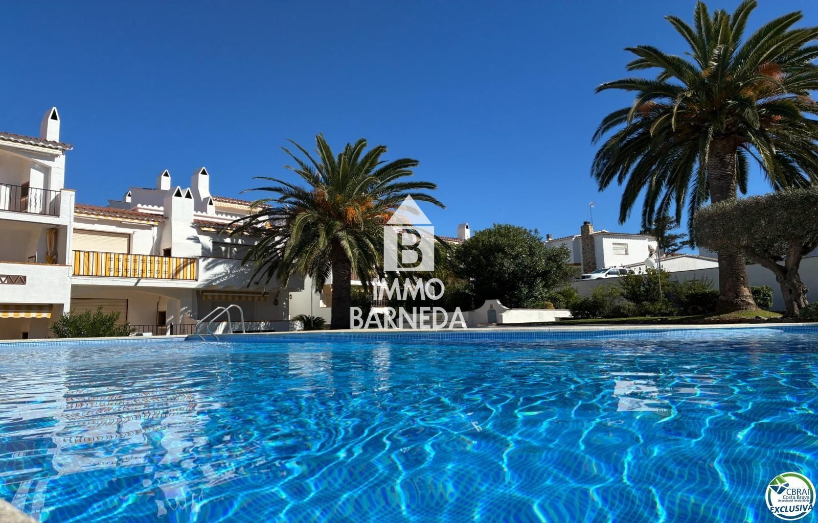 Garden of Flat for sale in Roses  with Air Conditioner, Heating and Terrace