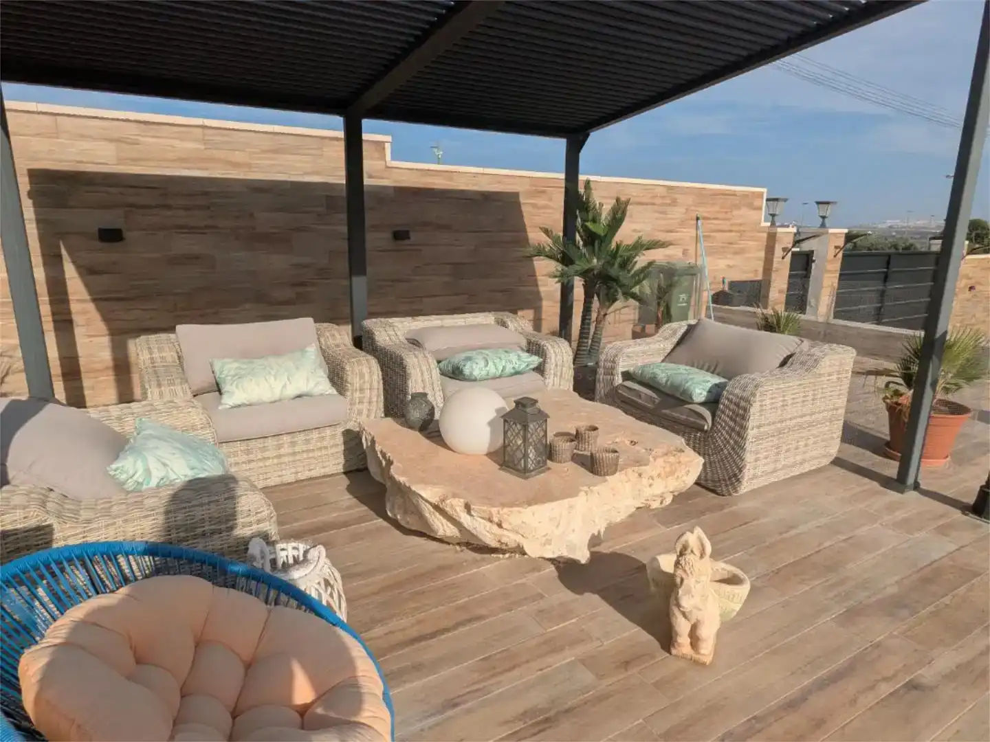 Terrasse von Wohnung zum Verkauf in Elche / Elx mit Klimaanlage, Privatgarten und Abstellraum
