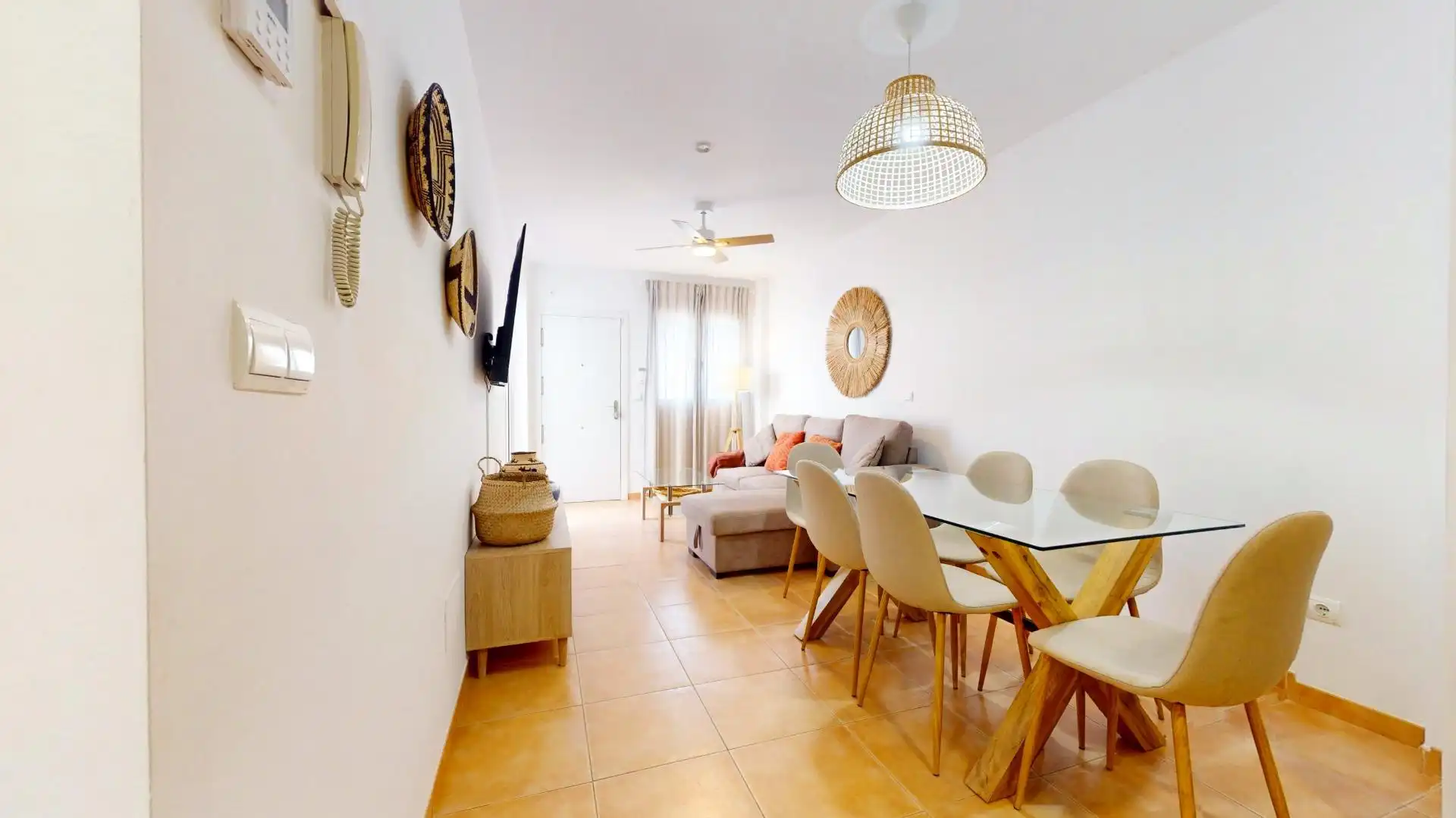 Sala de estar de Ático en venta en Mojácar con Aire acondicionado, Calefacción y Jardín privado