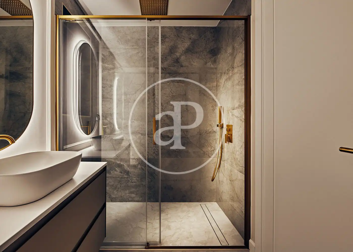 Badezimmer von Wohnung zum Verkauf in Madrid mit Klimaanlage, Heizung und Terrasse