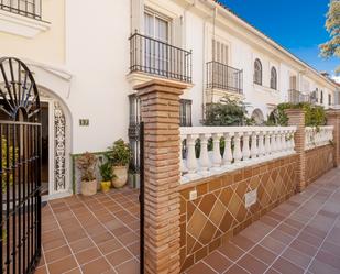 Exterior view of Single-family semi-detached for sale in Málaga Capital  with Air Conditioner, Heating and Terrace