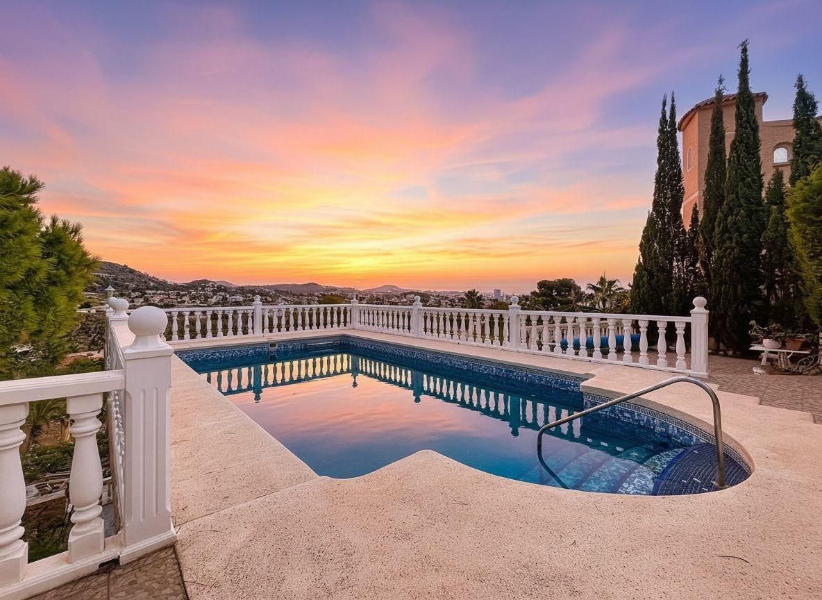 Swimming pool of House or chalet for sale in Calpe / Calp  with Heating, Private garden and Swimming Pool