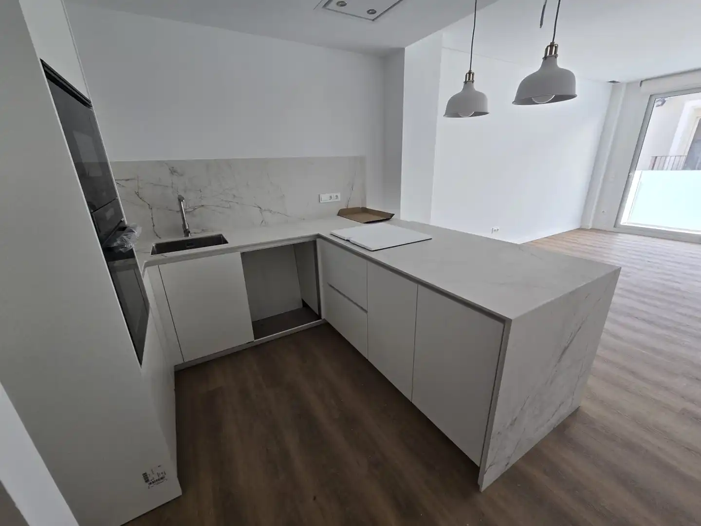 Kitchen of Flat for rent in Calella  with Air Conditioner, Heating and Oven