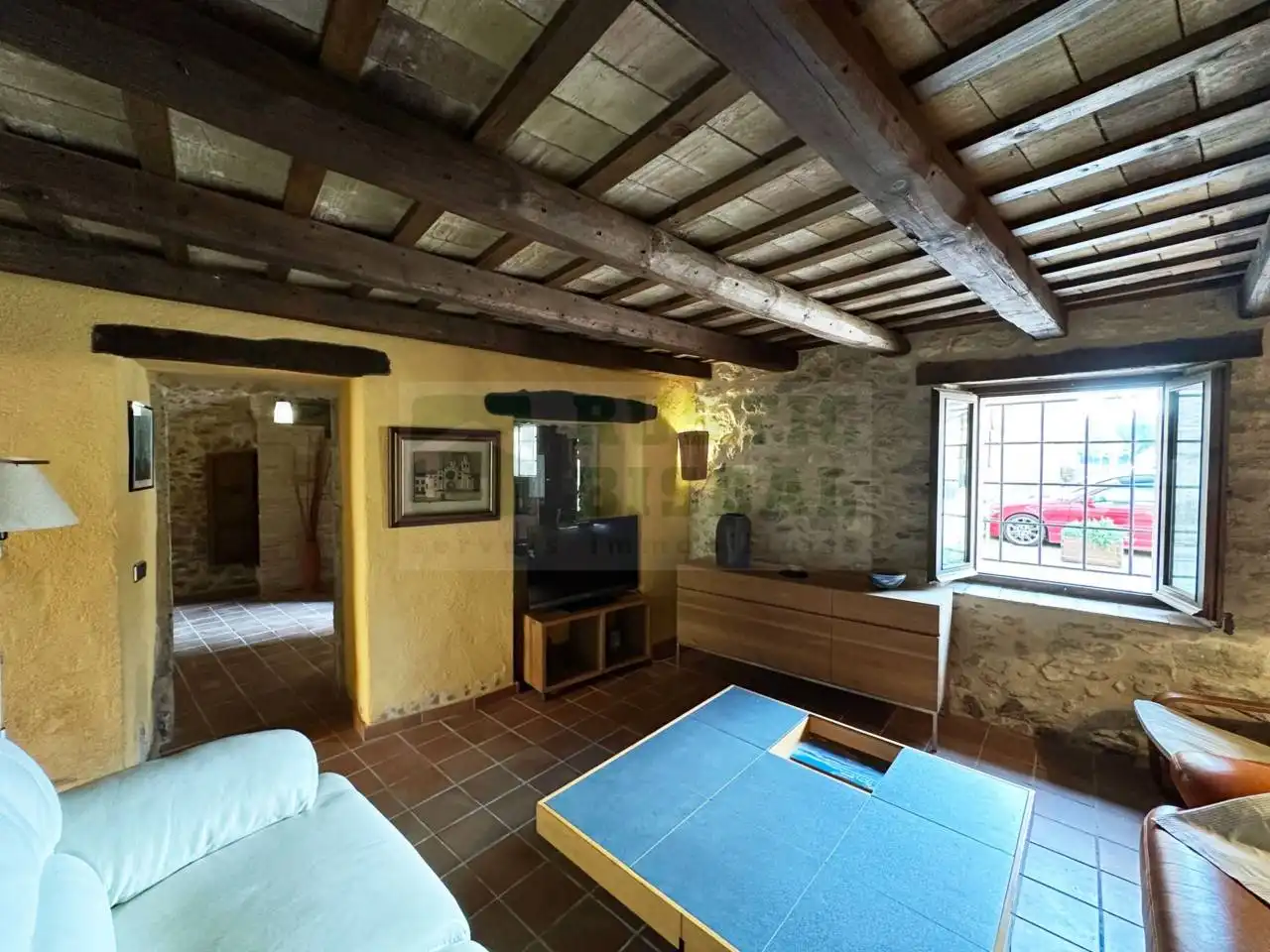 Living room of Country homes for rent in Cruïlles, Monells I Sant Sadurní de L'Heura  with Heating, Terrace and Furnished