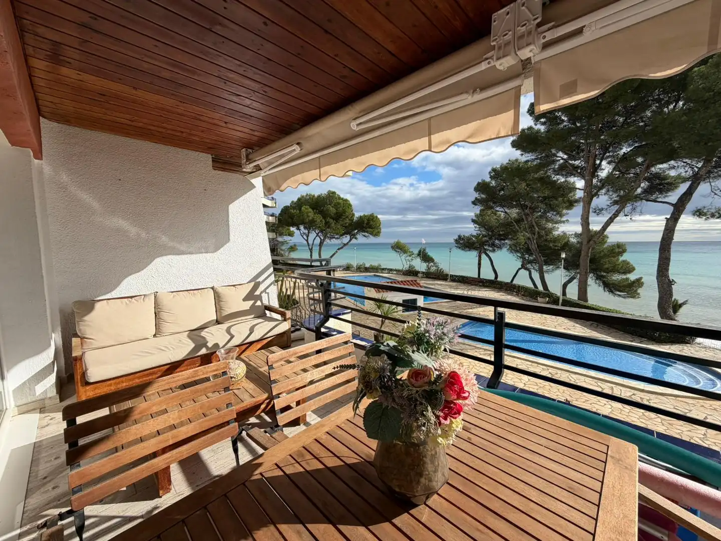 Terraza de Apartamento en venta en Mont-roig del Camp con Parquet, Amueblado y Horno