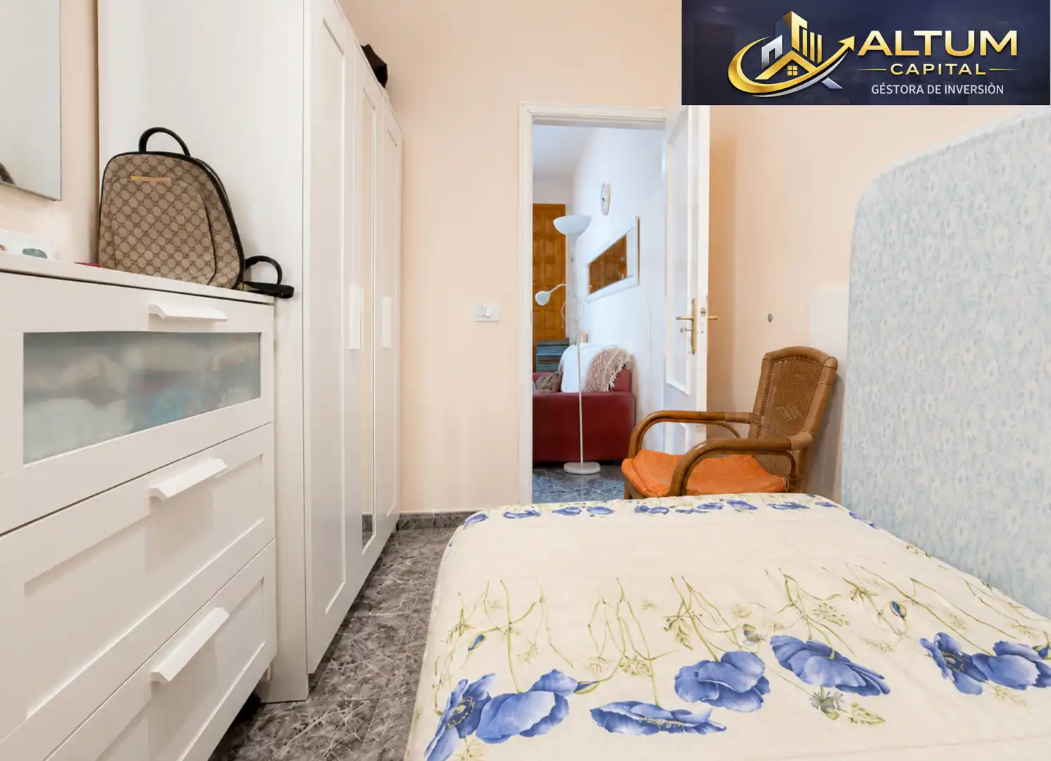 Bedroom of Flat for sale in Arona  with Furnished, Washing machine and Microwave