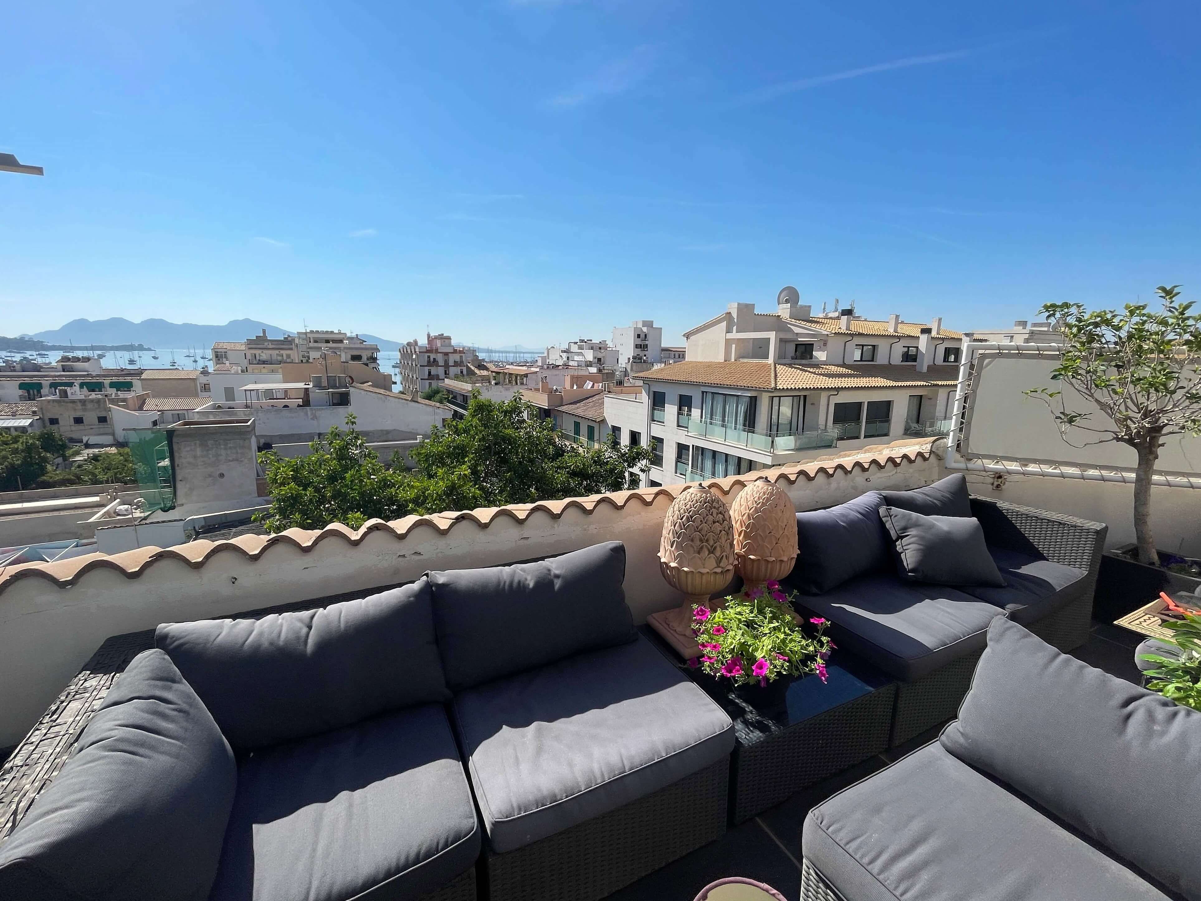 Terrasse von Dachboden zum verkauf in Pollença mit Klimaanlage
