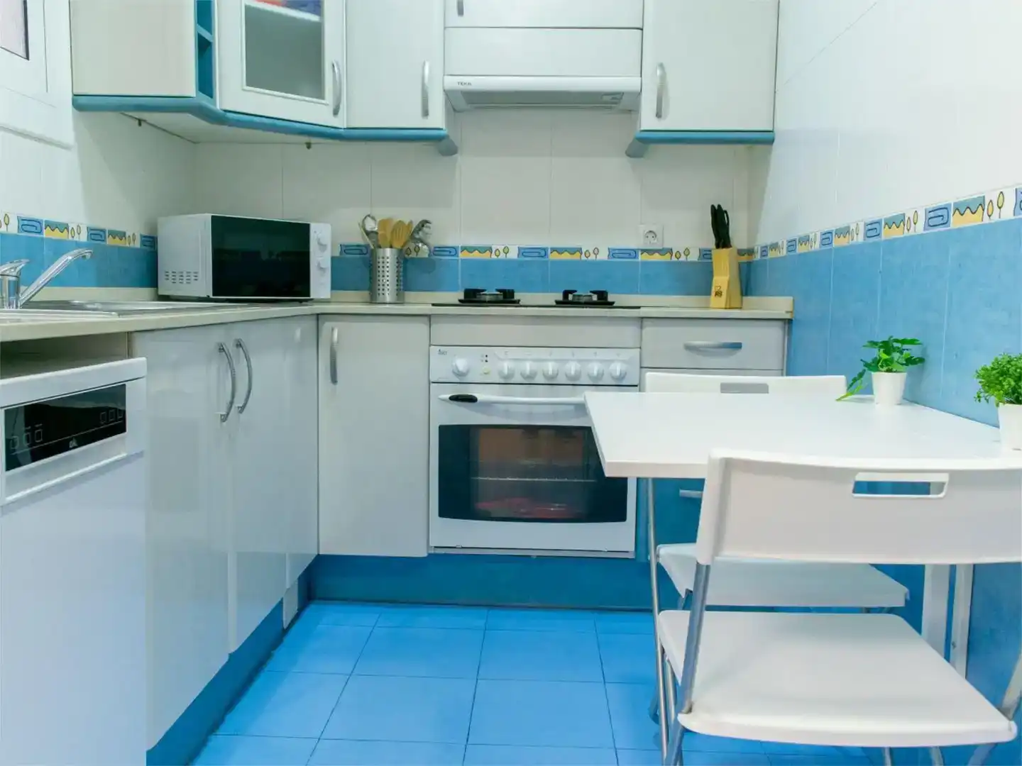 Küche von Wohnung zur Miete in Cornellà de Llobregat mit Klimaanlage und Möbliert