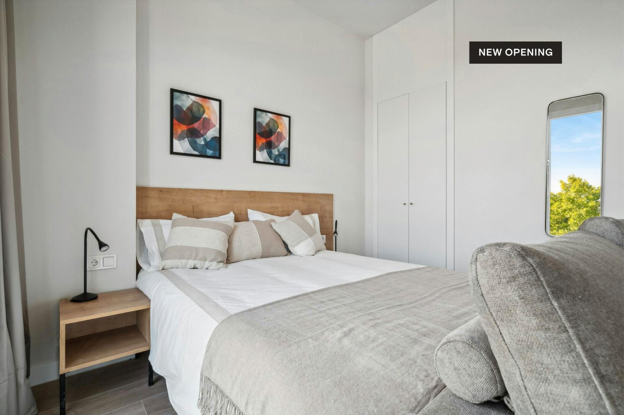 Dormitori de Pis de lloguer en  Madrid Capital amb Aire condicionat, Calefacció i Rentadora