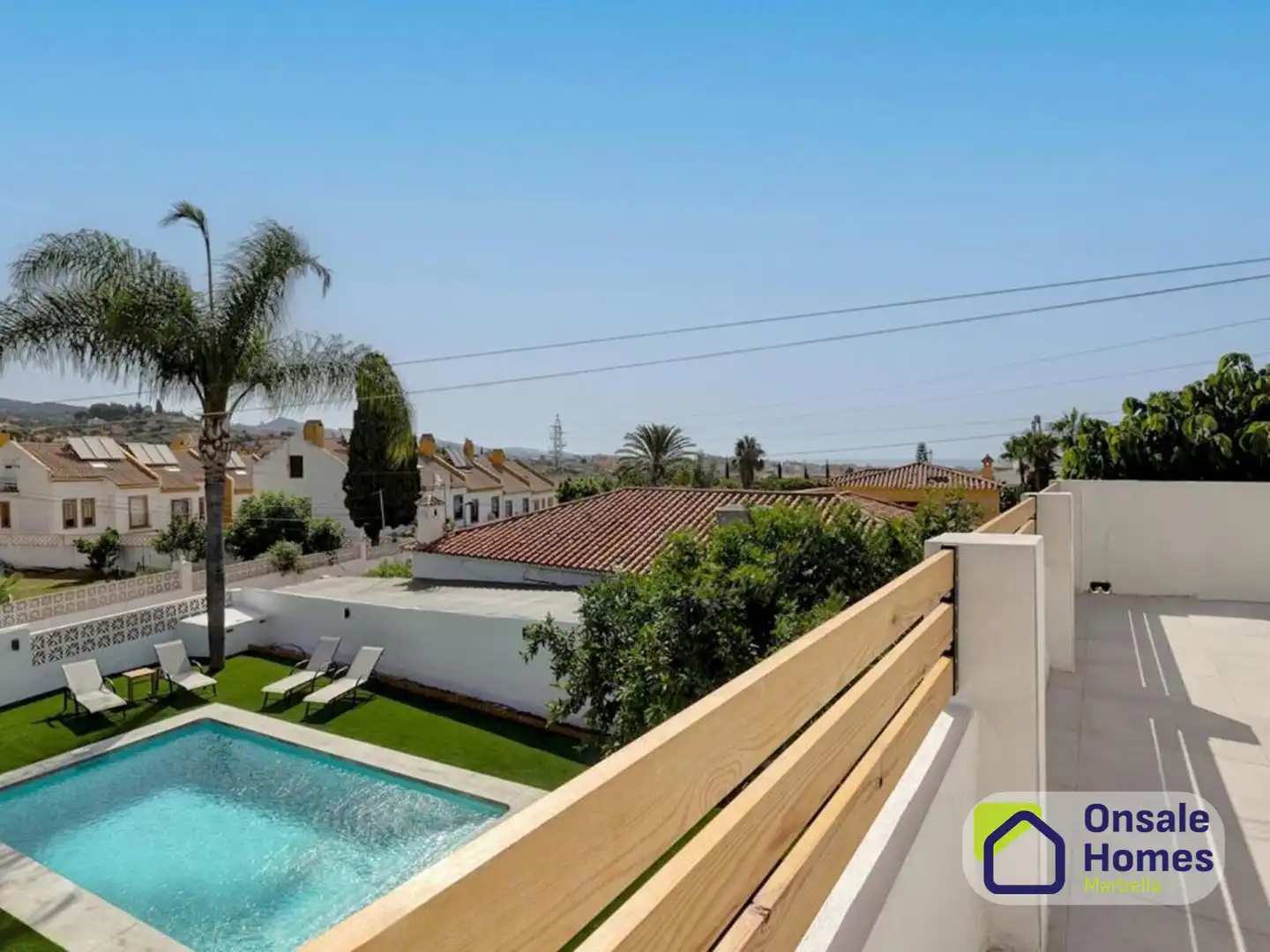 Terrassa de Casa o xalet en venda en Marbella amb Aire condicionat, Jardí privat i Terrassa