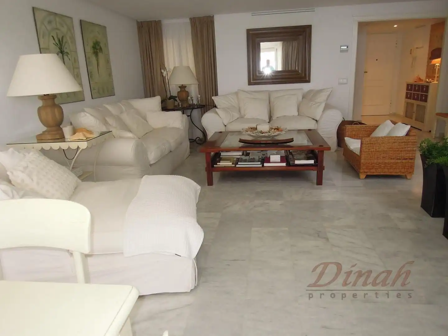Wohnzimmer von Wohnungen zur Miete in Altea mit Klimaanlage, Heizung und Möbliert