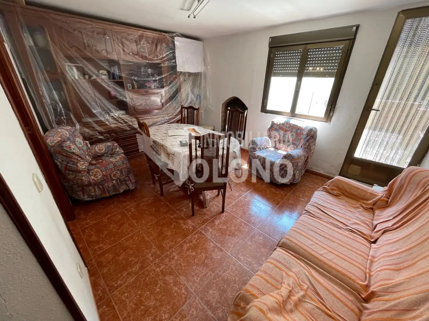 Sala d'estar de Casa o xalet en venda en San Asensio amb Jardí privat, Terrassa i Traster