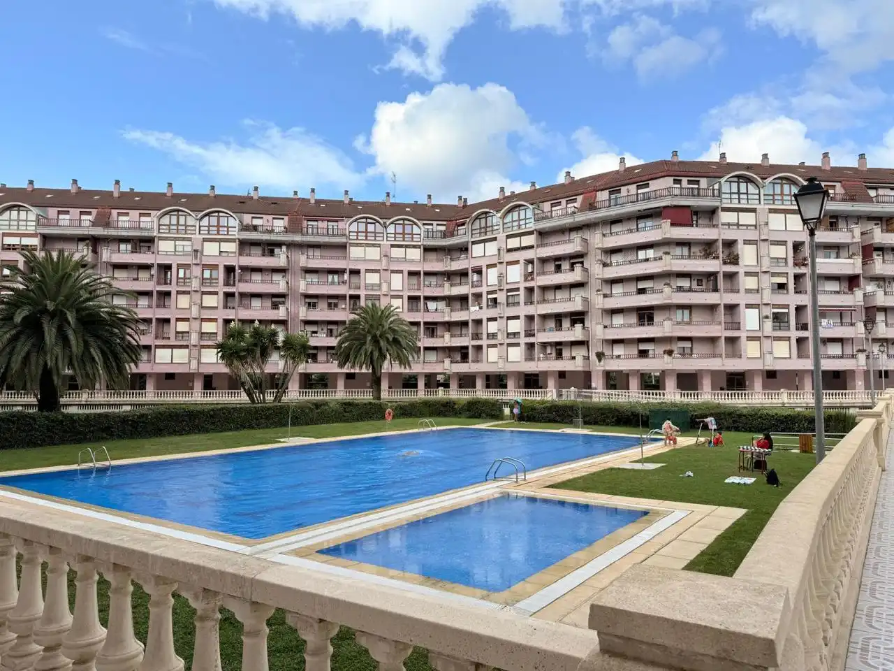 Swimming pool of Flat for sale in Castro-Urdiales  with Heating, Parquet flooring and Terrace