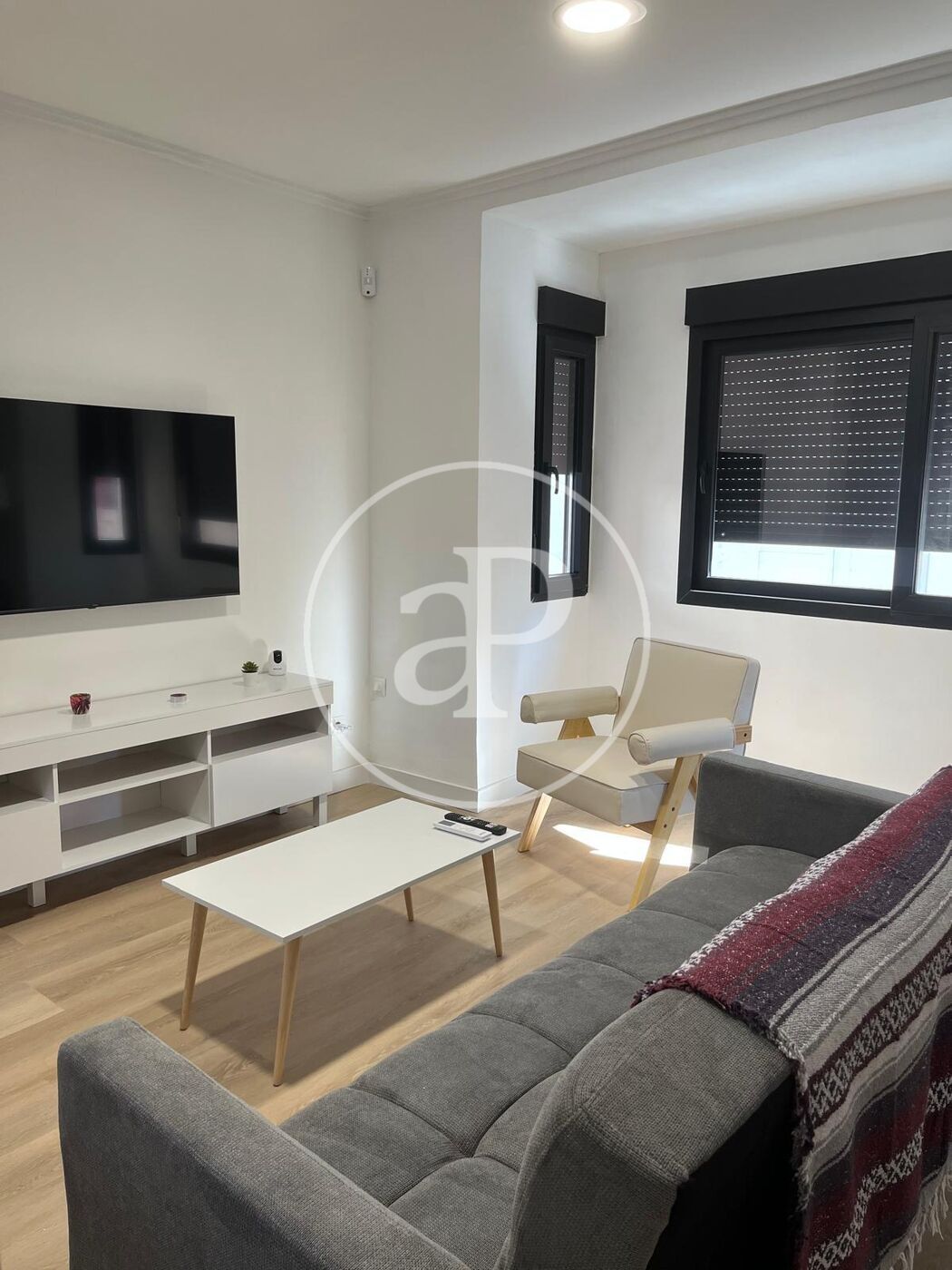 Living room of Flat to rent in  Valencia Capital  with Heating and Furnished