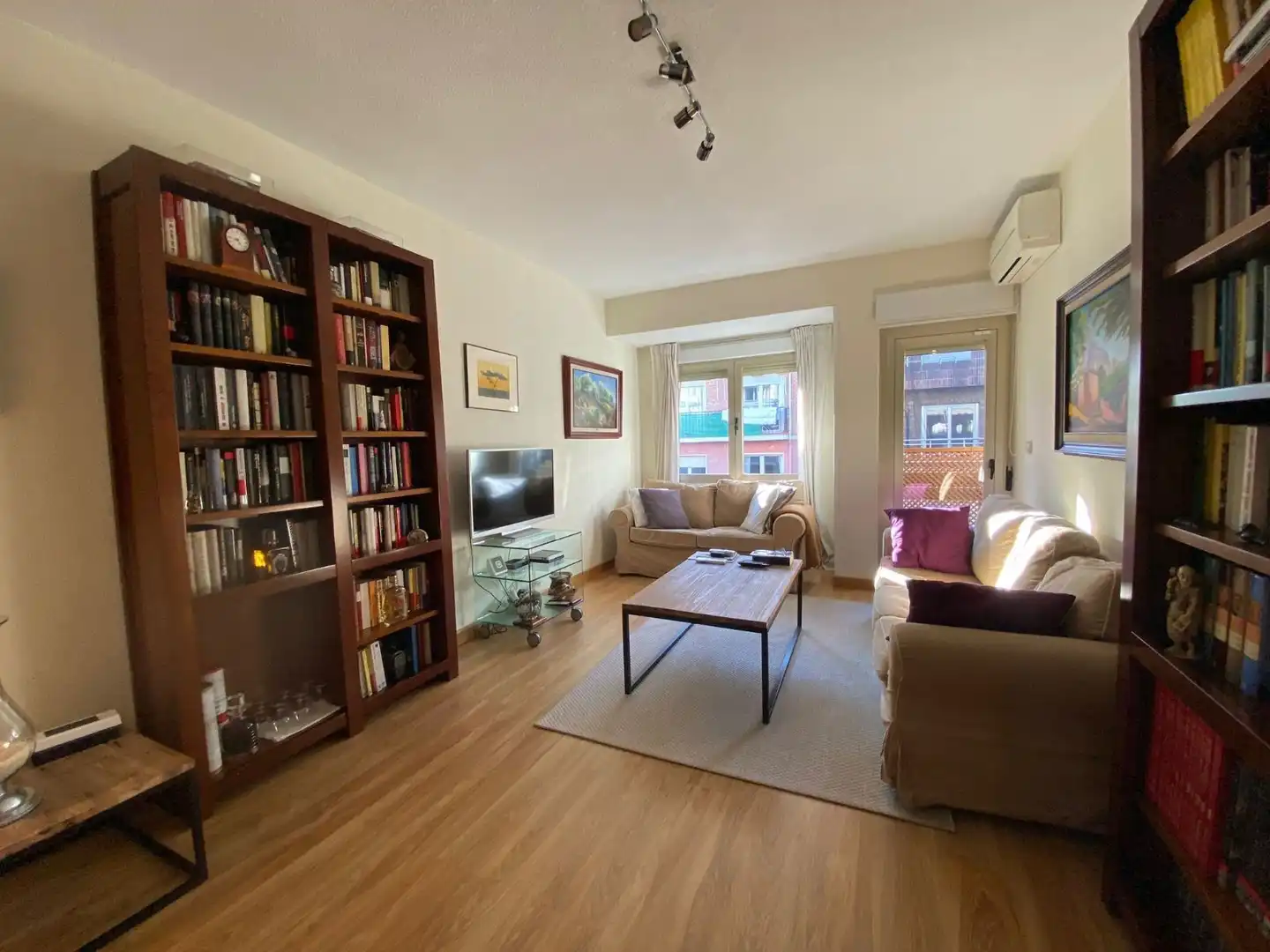 Living room of Flat for rent in Barrio de Salamanca
