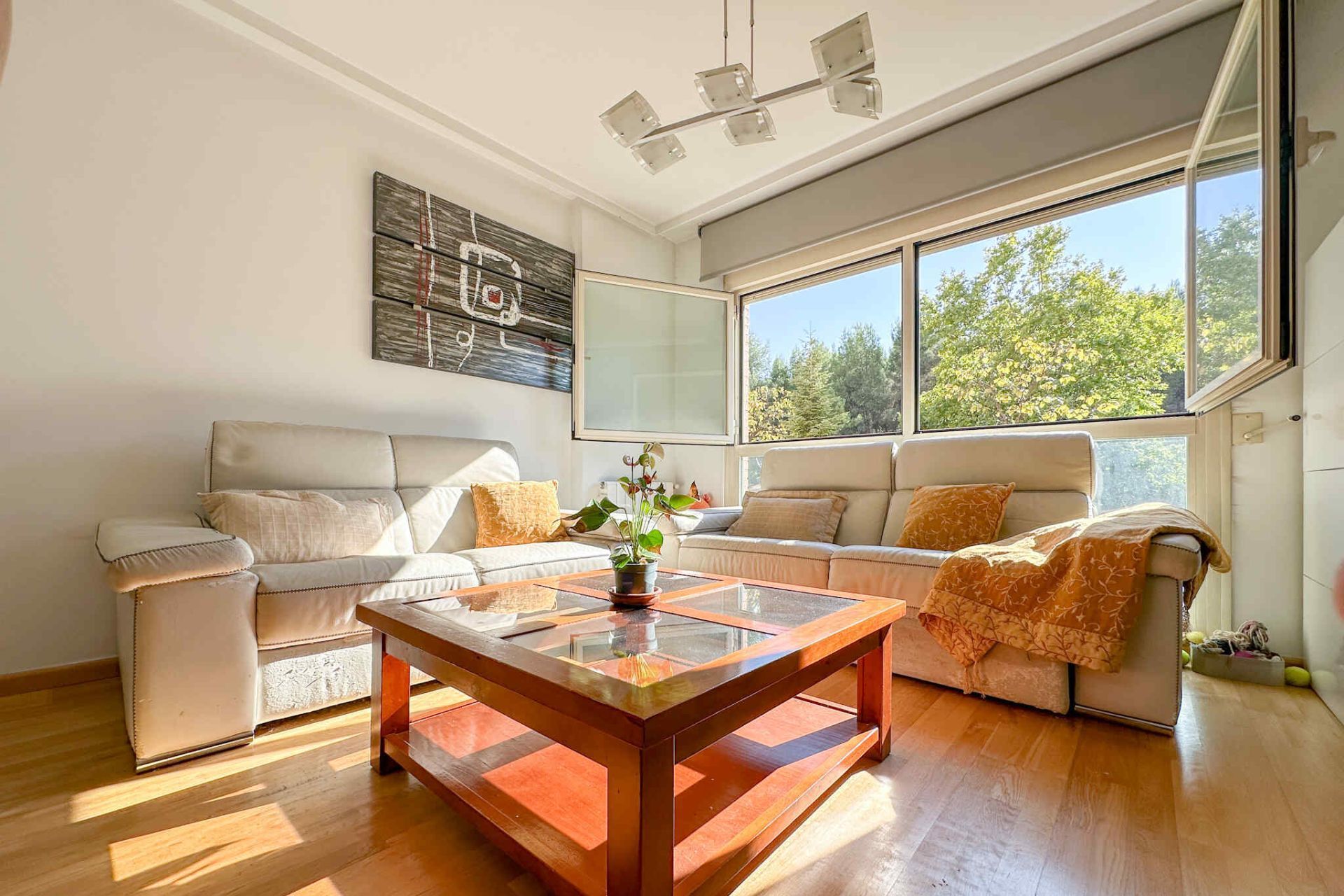 Living room of Flat for sale in  Madrid Capital  with Air Conditioner, Storage room and Community pool